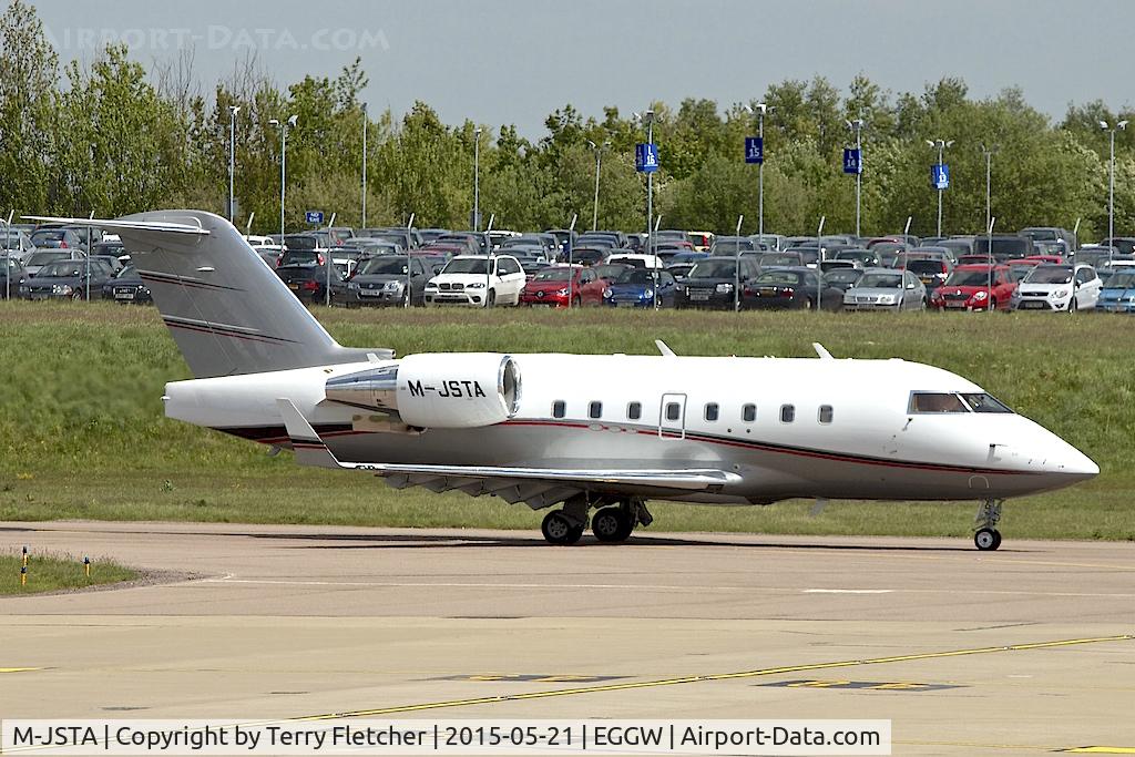 M-JSTA, 2005 Bombardier Challenger 604 (CL-600-2B16) C/N 5639, 2005 Canadair CL-600-2B16 Challenger 604, c/n: 5639 at Luton