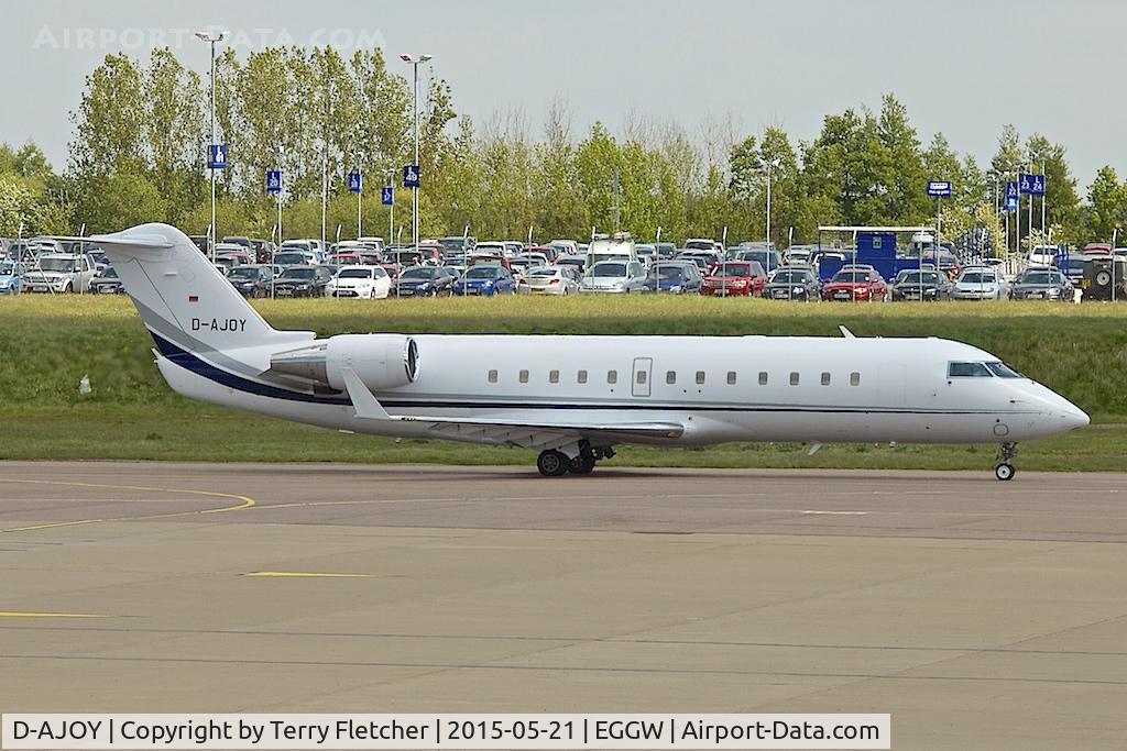 D-AJOY, 2007 Bombardier Challenger 850 (CL-600-2B19) C/N 8069, 2007 Canadair CL-600-2B19 Challenger 850, c/n: 8069
 at Luton