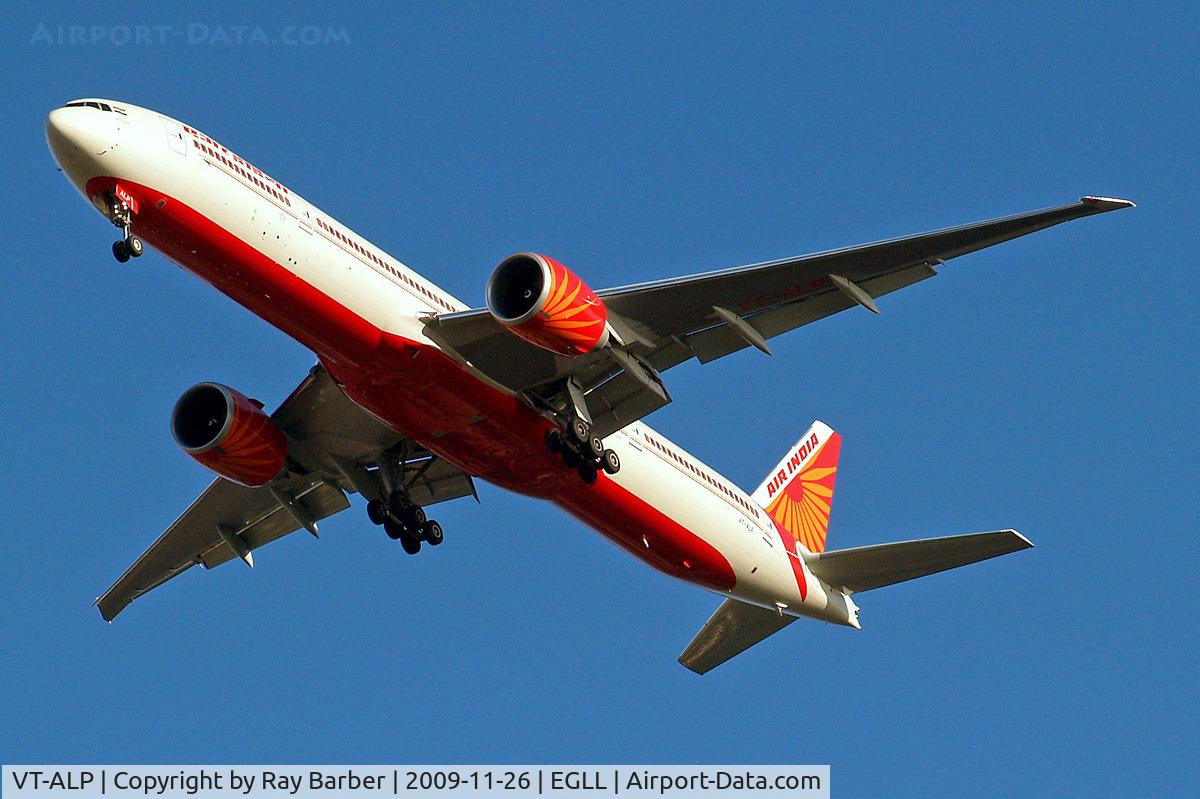 VT-ALP, 2009 Boeing 777-337/ER C/N 36314, Boeing 777-337ER [36314] (Air India) Home~G 26/11/2009. On approach 27R.