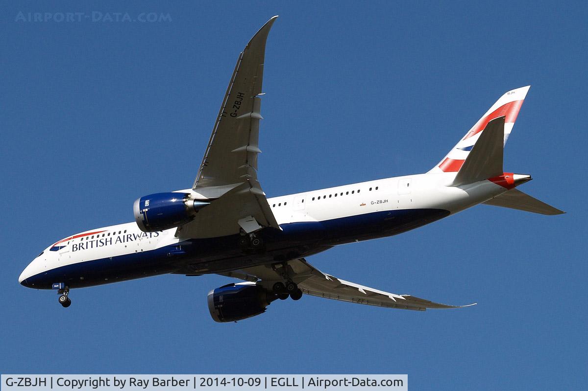 G-ZBJH, 2014 Boeing 787-8 Dreamliner C/N 38615, Boeing 787-8 Dreamliner [38615] (British Airways) Home~G 09/10/2014. On approach 27R.