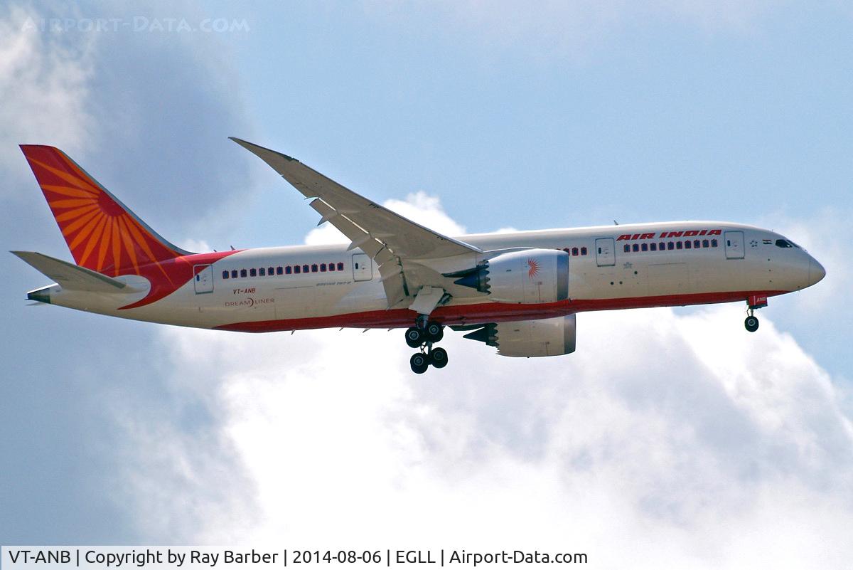VT-ANB, 2011 Boeing 787-8 Dreamliner C/N 36274, Boeing 787-8 Dreamliner [36279] (Air India) Home~G 06/08/2014. On approach 27L.