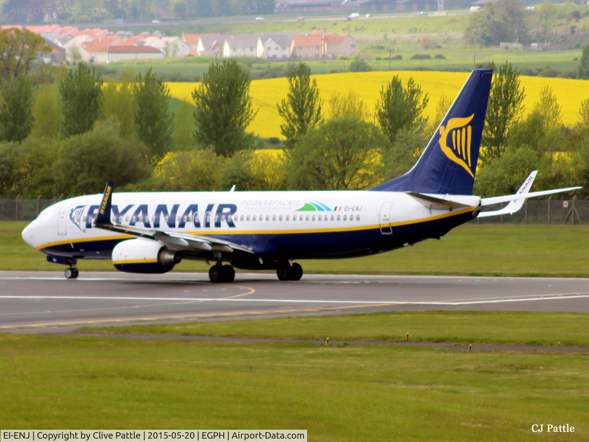 EI-ENJ, 2010 Boeing 737-8AS C/N 40301, Edinburgh (EGPH) departure