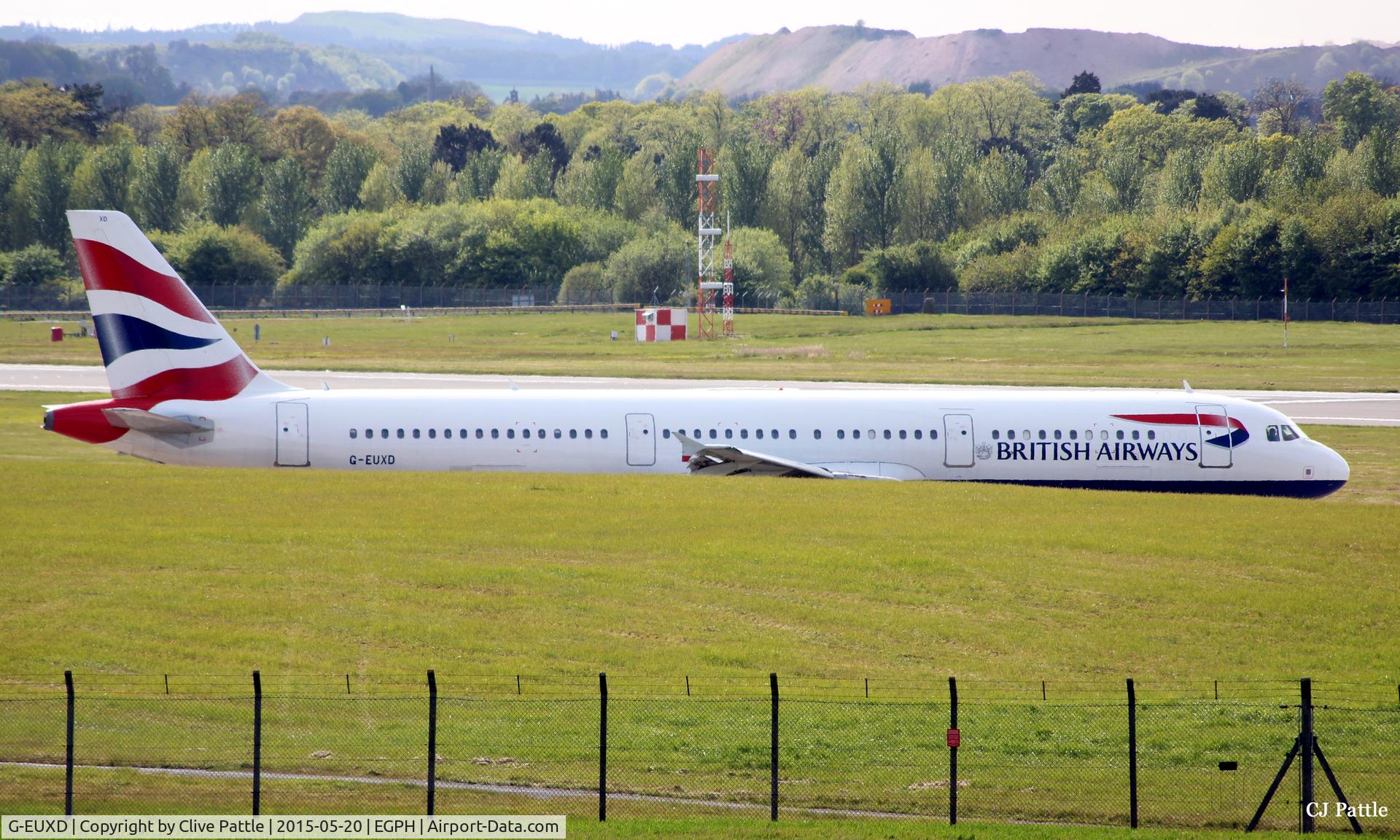 G-EUXD, 2004 Airbus A321-231 C/N 2320, Ready for departure from Edinburgh (EGPH)
