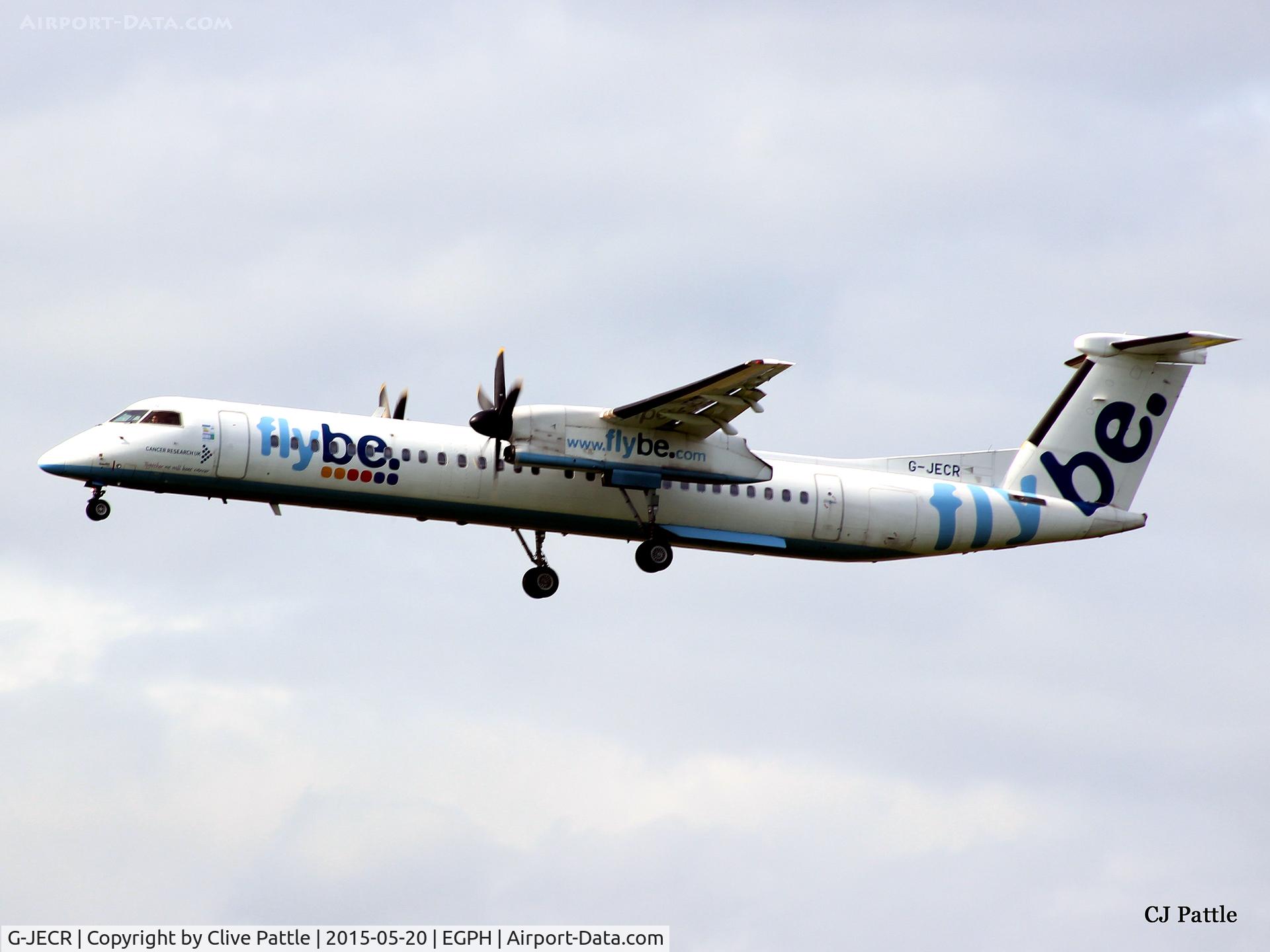G-JECR, 2006 De Havilland Canada DHC-8-402Q Dash 8 C/N 4139, Edinburgh (EGPH) action