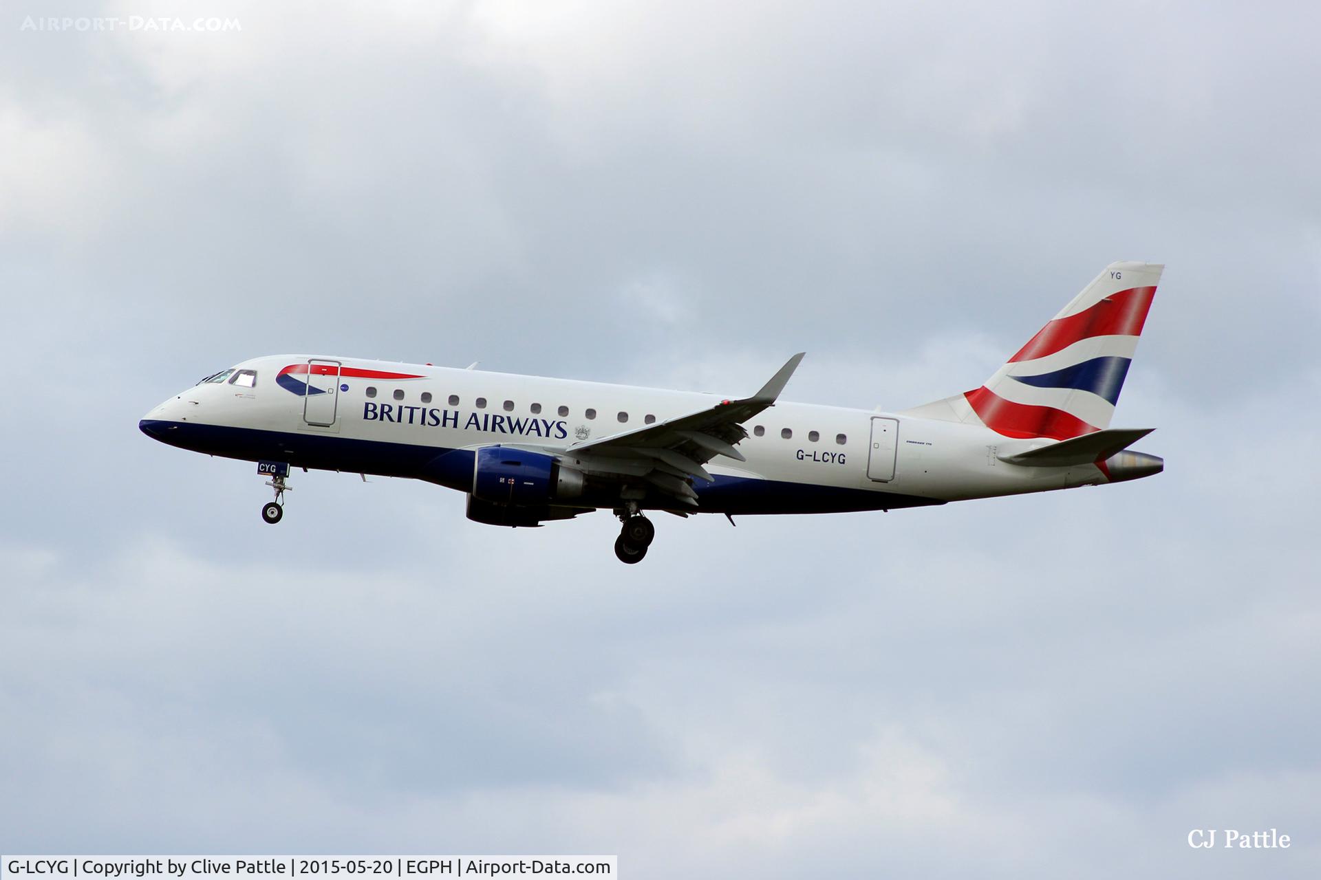 G-LCYG, 2009 Embraer 170STD (ERJ-170-100STD) C/N 17000300, Edinburgh (EGPH) action