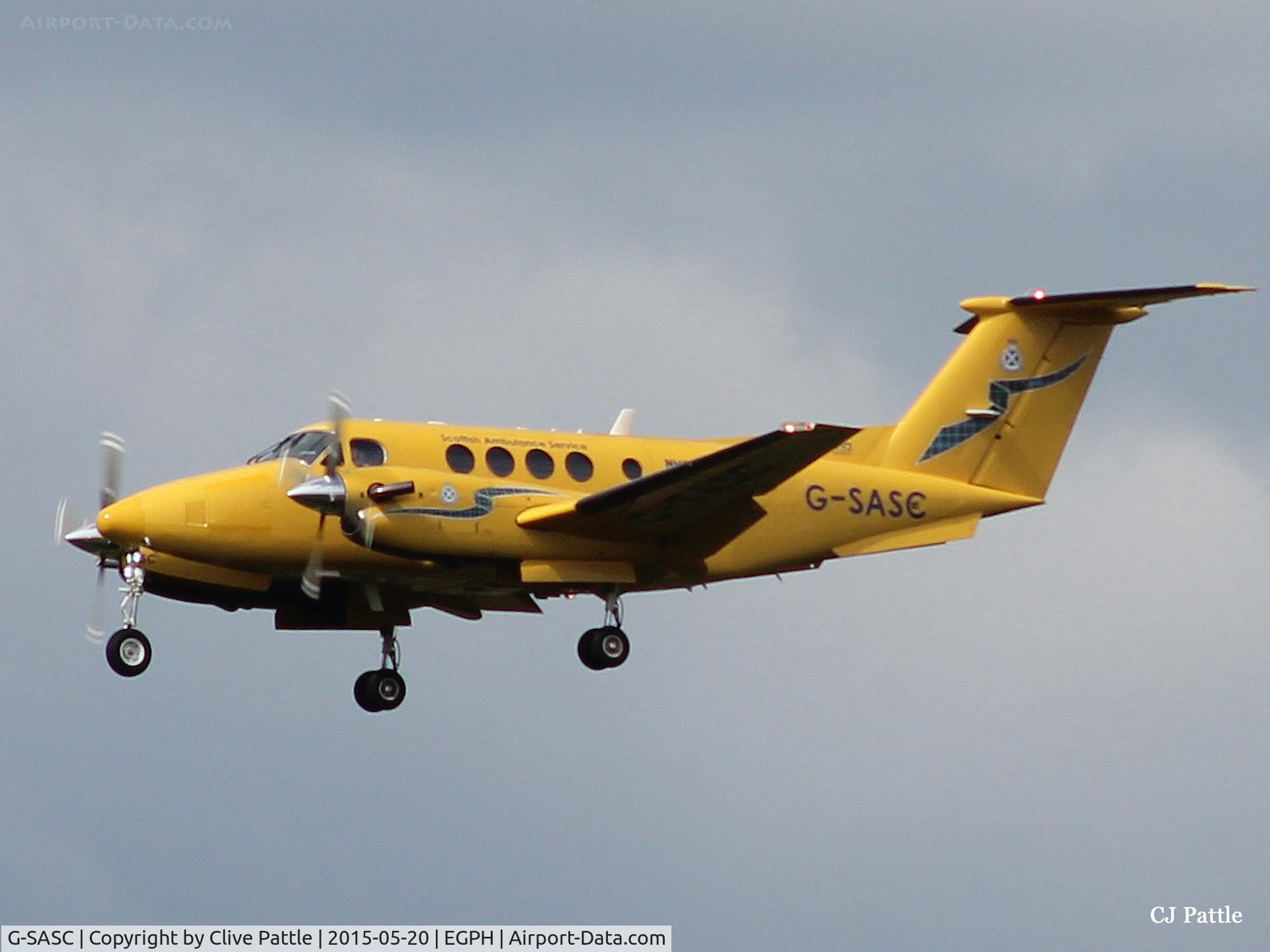G-SASC, 2005 Raytheon B200C King Air C/N BL-150, Edinburgh (EGPH) action