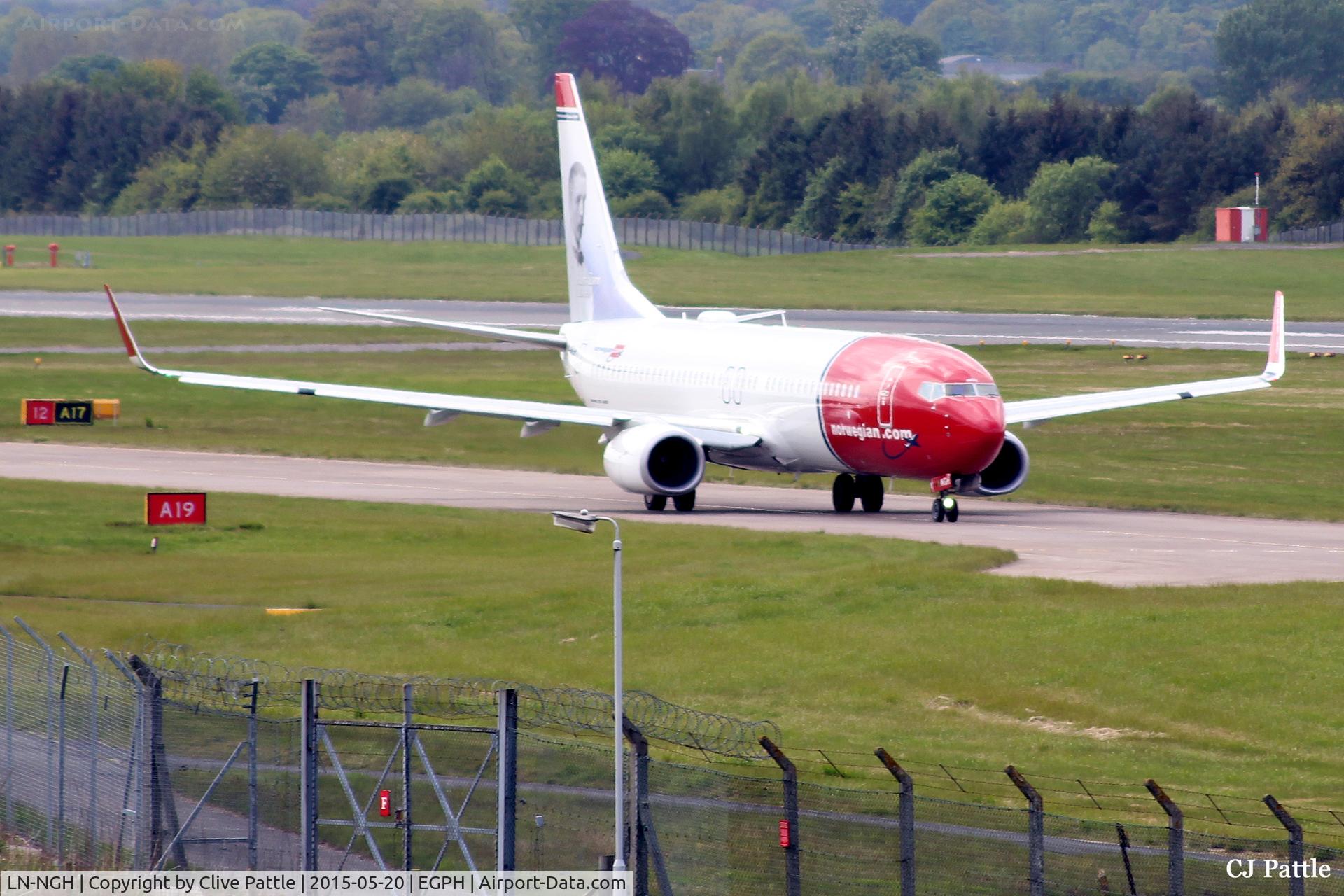 LN-NGH, 2012 Boeing 737-8JP C/N 39019, Edinburgh (EGPH) action