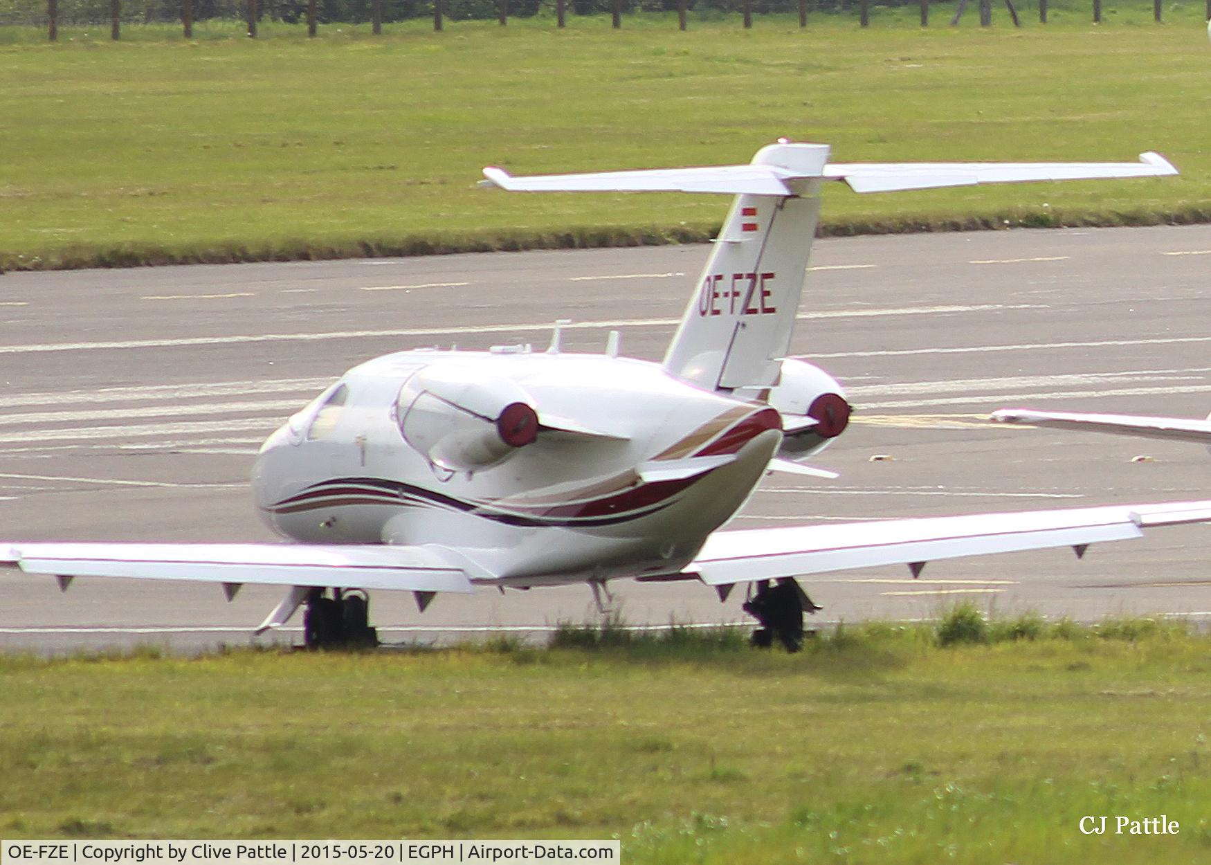 OE-FZE, 2009 Cessna 510 Citation Mustang Citation Mustang C/N 510-0217, Parked up on the disused runway at Edinburgh (EGPH)