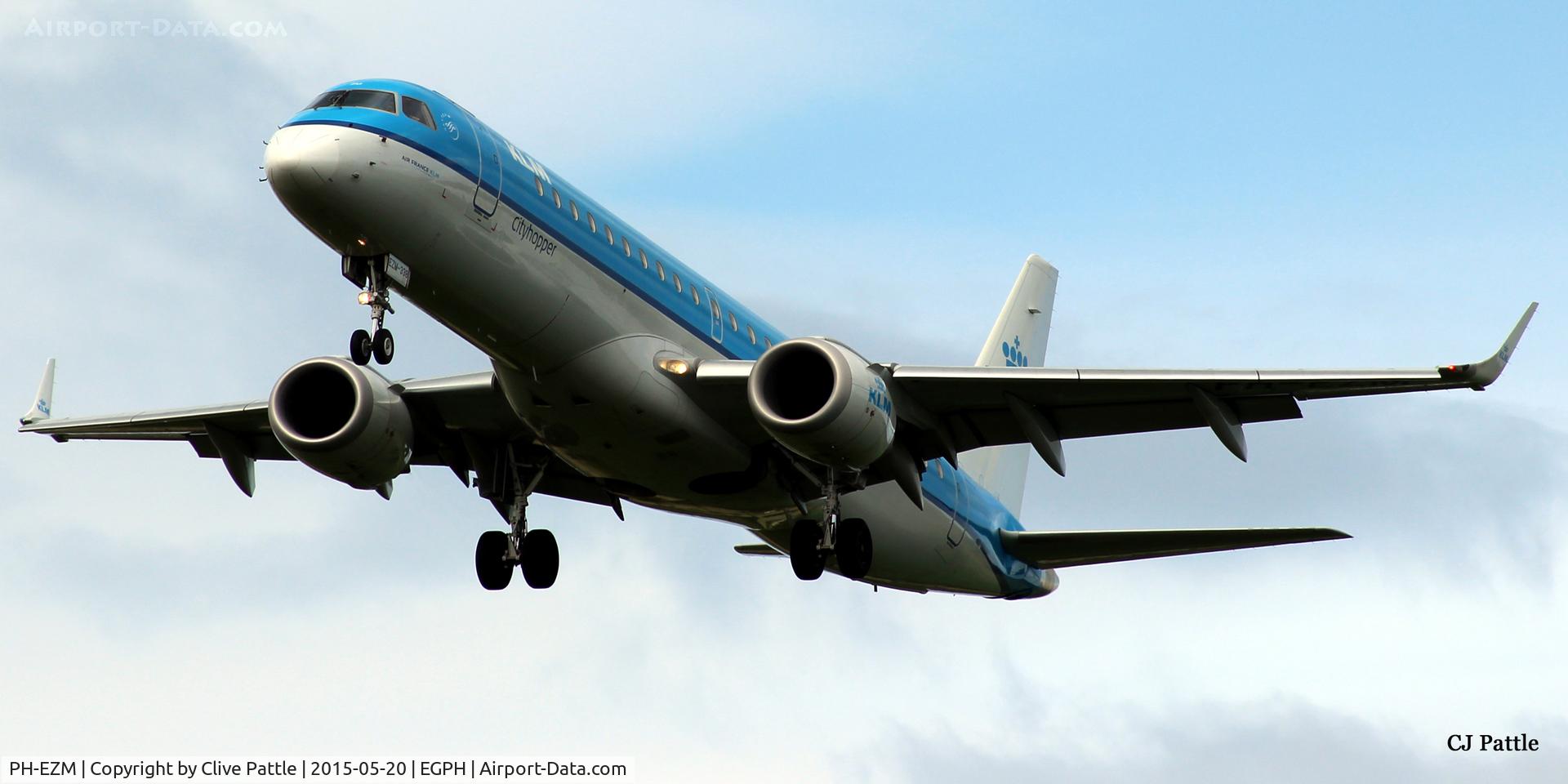 PH-EZM, 2010 Embraer 190LR (ERJ-190-100LR) C/N 19000338, On finals for Edinburgh (EGPH)