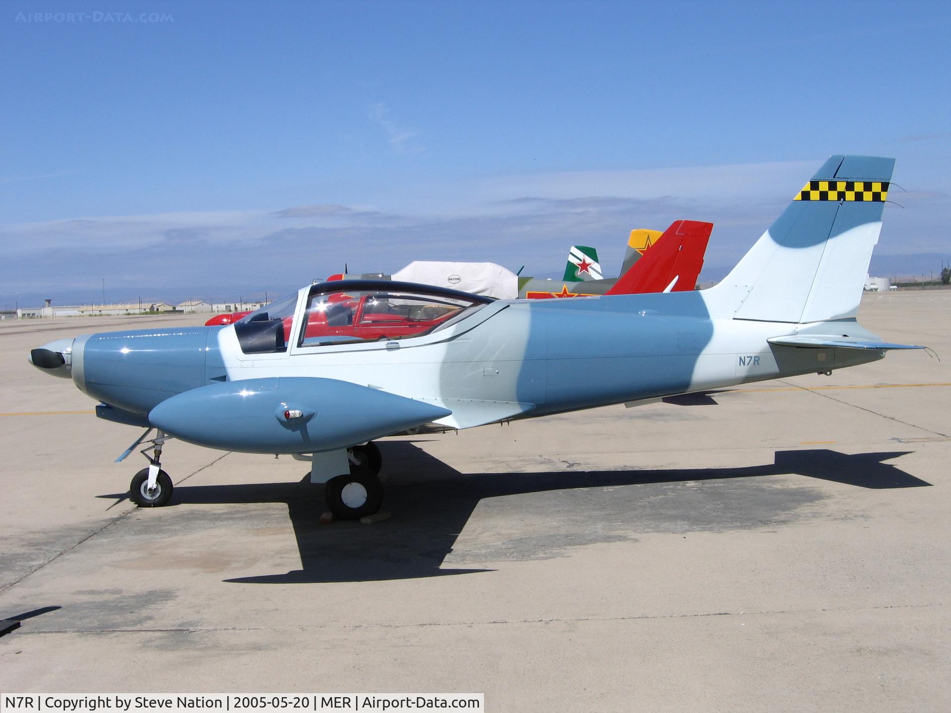 N7R, SIAI-Marchetti SF.260C C/N 66141, Dee Conger's SF.260C at WCFC painted in pseudo-USAF Nellis AFB 57WG Agressor camo and bk/y tail band