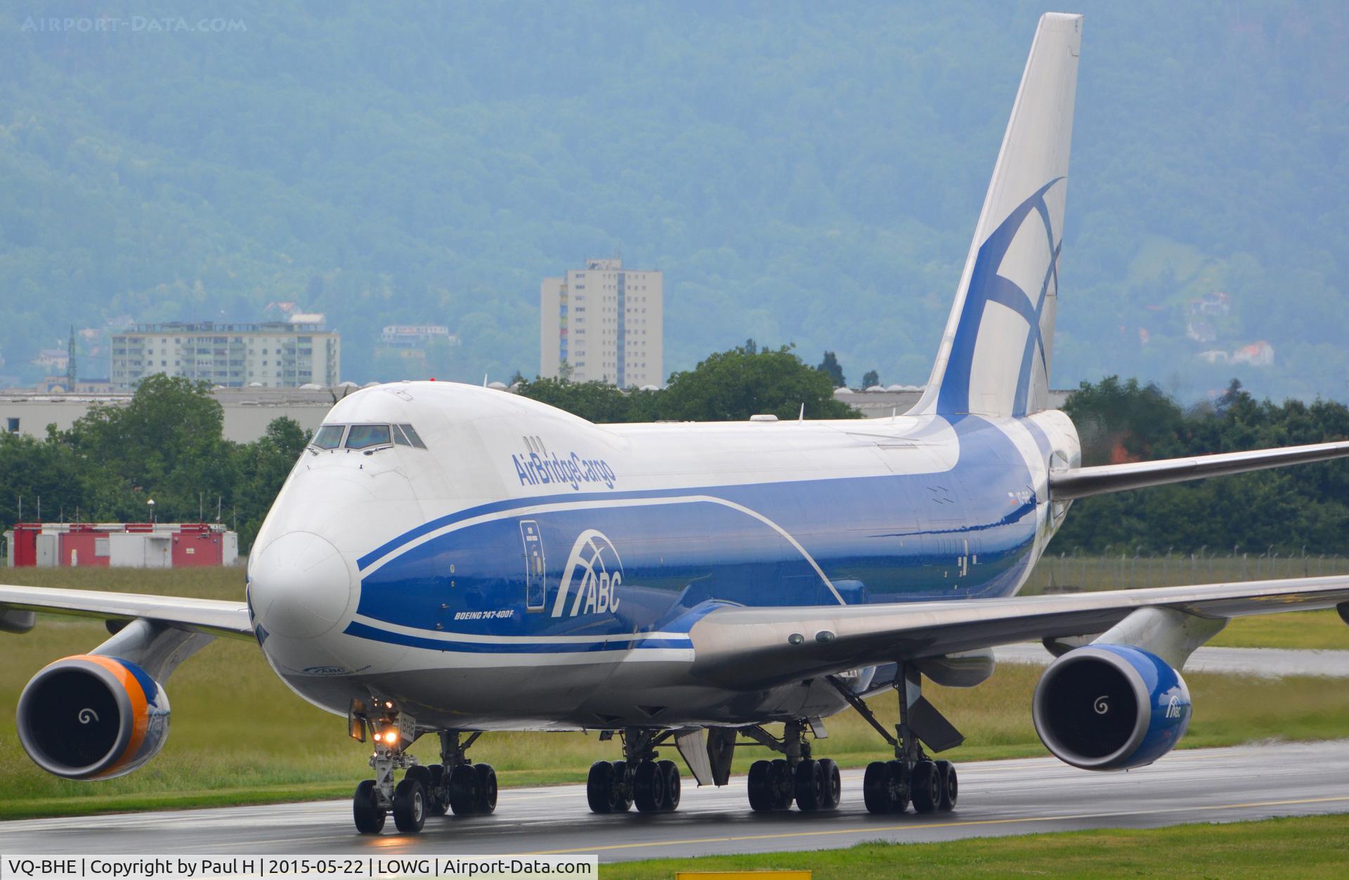 VQ-BHE, 2008 Boeing 747-4KZF (SCD) C/N 36784, B-747 for RedBull Air-Race Rovinj 2015, at LOWG
