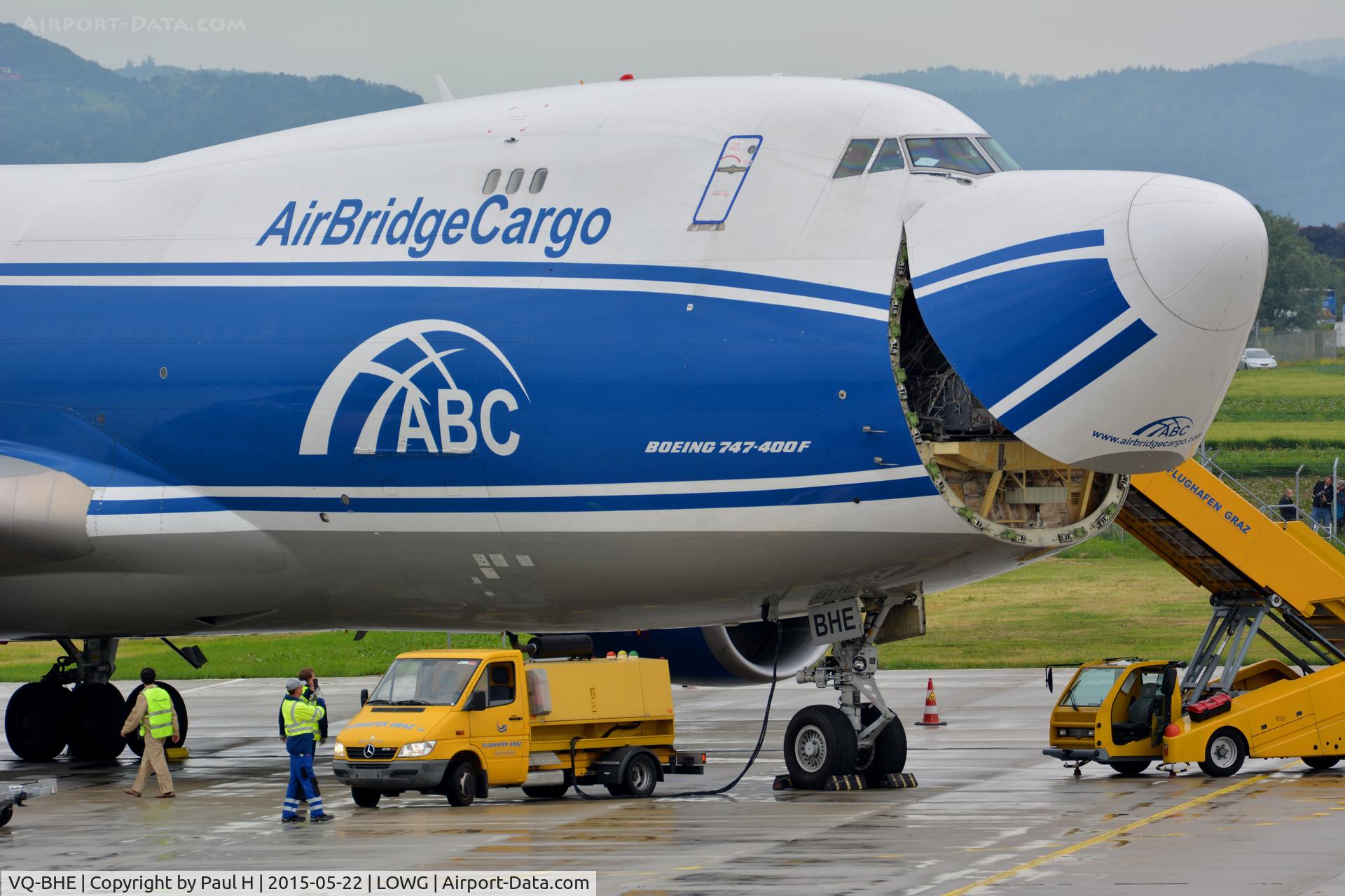 VQ-BHE, 2008 Boeing 747-4KZF (SCD) C/N 36784, B-747 for RedBull Air-Race Rovinj 2015, at LOWG