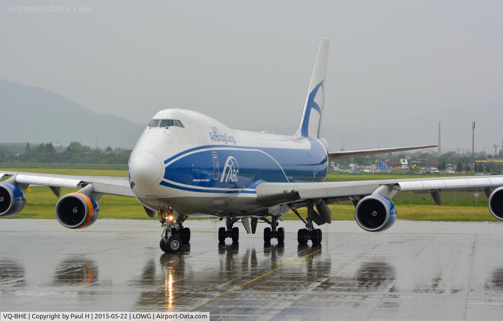 VQ-BHE, 2008 Boeing 747-4KZF (SCD) C/N 36784, B-747 for RedBull Air-Race Rovinj 2015, at LOWG