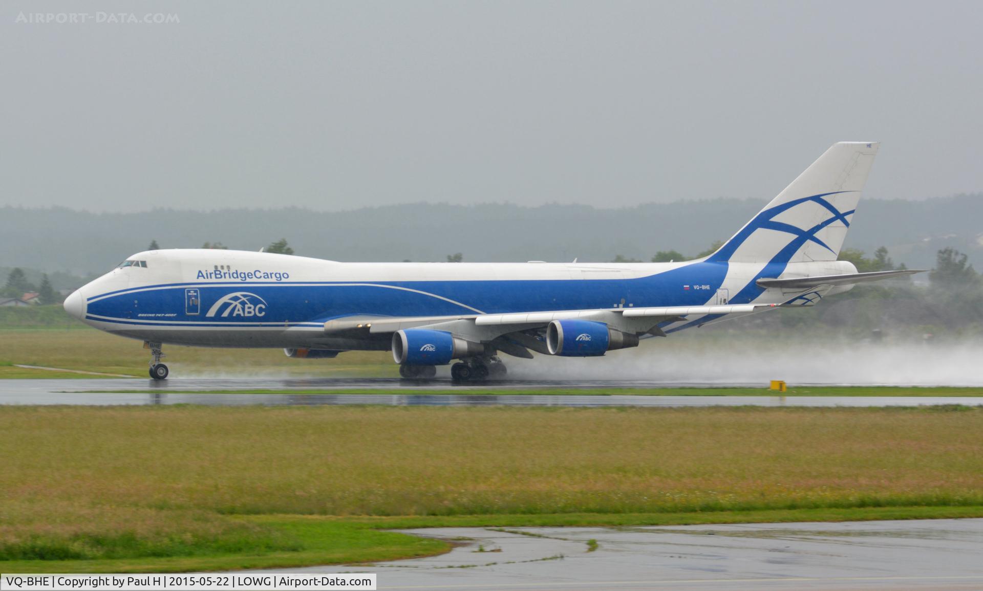 VQ-BHE, 2008 Boeing 747-4KZF (SCD) C/N 36784, B-747 for RedBull Air-Race Rovinj 2015, at LOWG, take-off