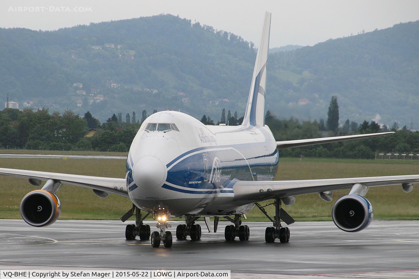 VQ-BHE, 2008 Boeing 747-4KZF (SCD) C/N 36784, Air Bridge Cargo B.747-400F @GRZ
