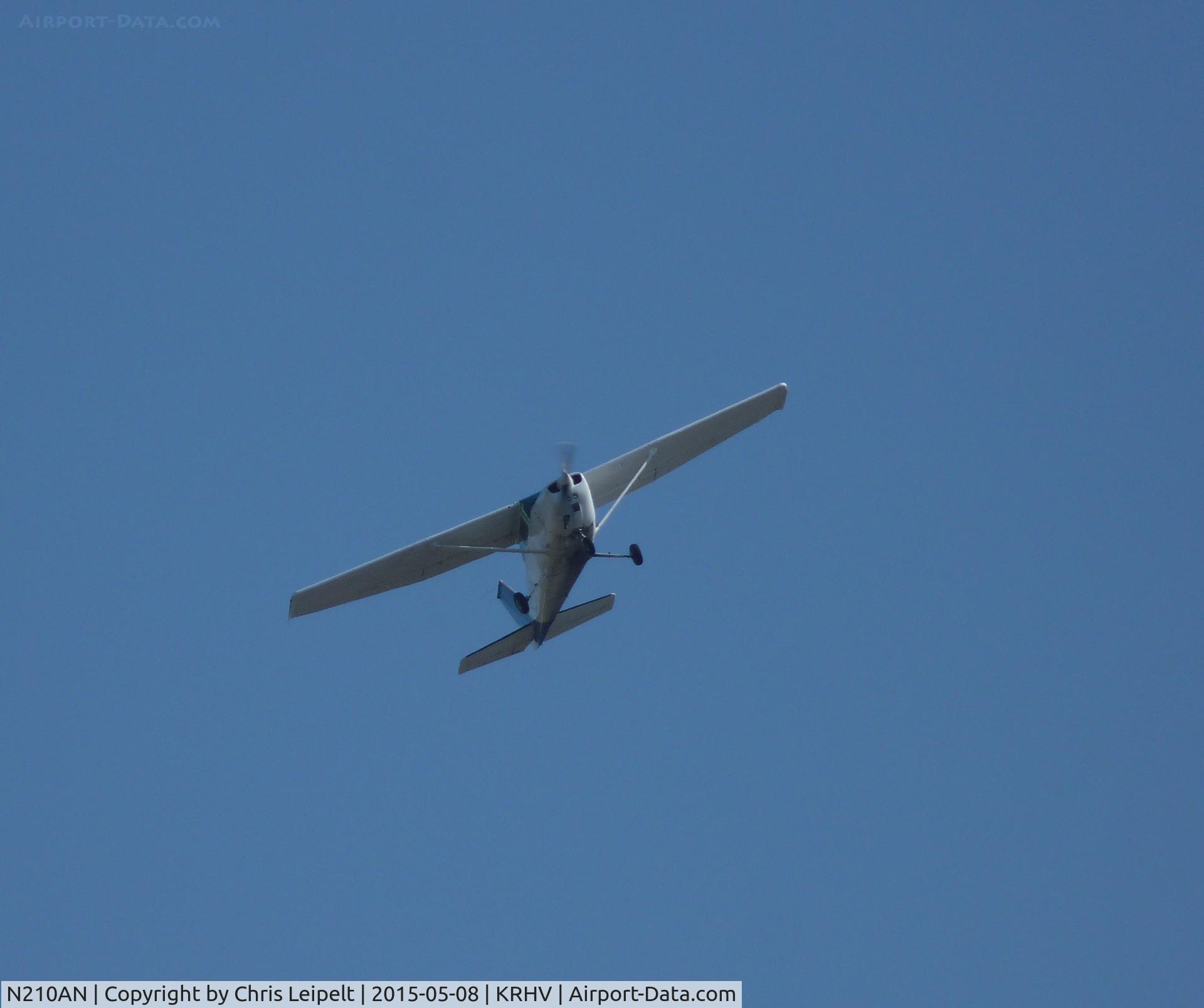 N210AN, 1975 Cessna 172M C/N 17264678, A local 1975 Cessna 172M (California Nice Air, San Jose) departing runway 13R at Reid Hillview Airport, CA.