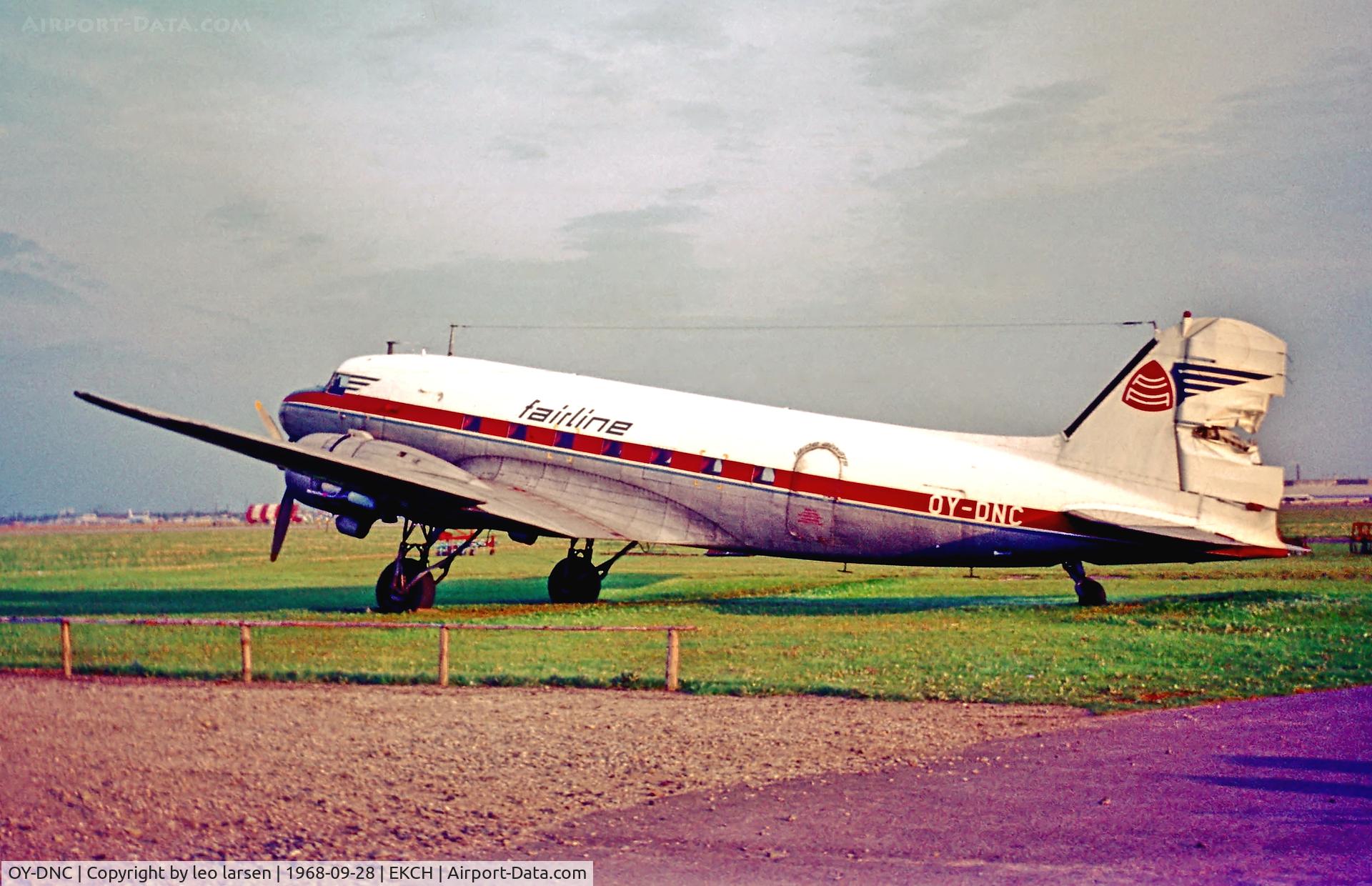 OY-DNC, 1946 Douglas DC-3D C/N 42962, Copenhagen 28.9.68