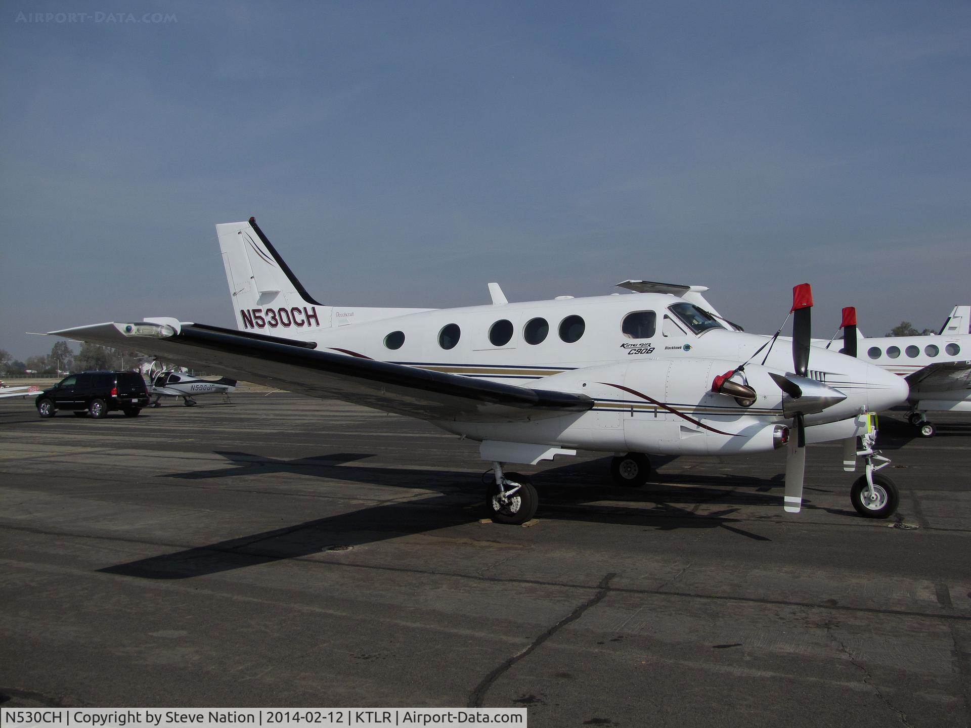 N530CH, 1992 Beech C90A King Air C/N LJ-1322, Complete Wireless Consulting (Sacramento, CA) Beech C90A @ Mefford Field (Tulare, CA) for 2014 International Ag Expo