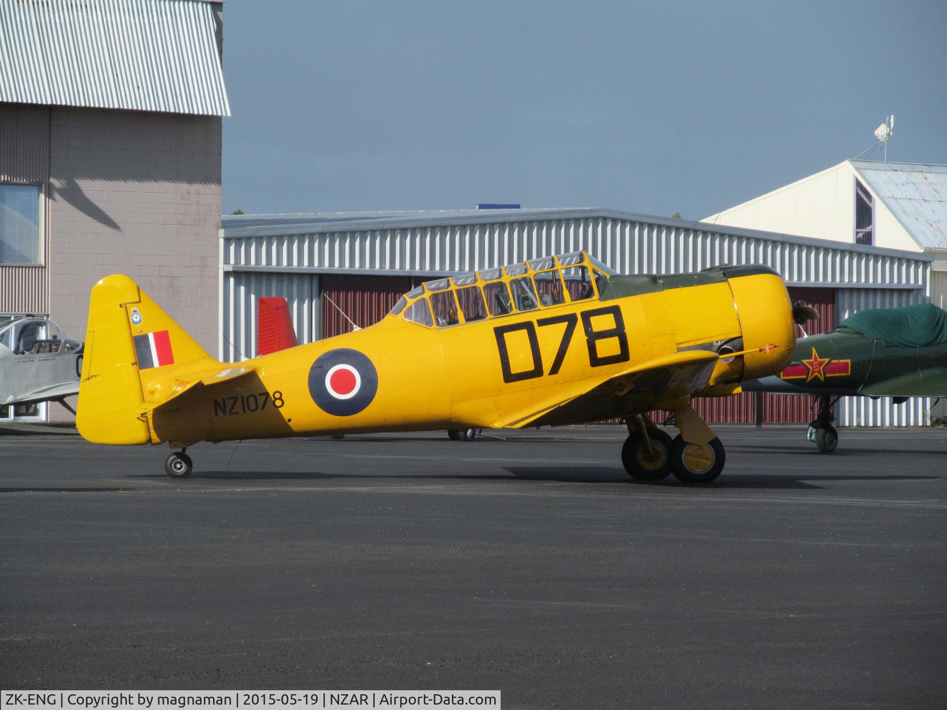 ZK-ENG, 1941 North American AT-6D Harvard III C/N 88-15873 (41-34119), At home warbirds base - ardmore