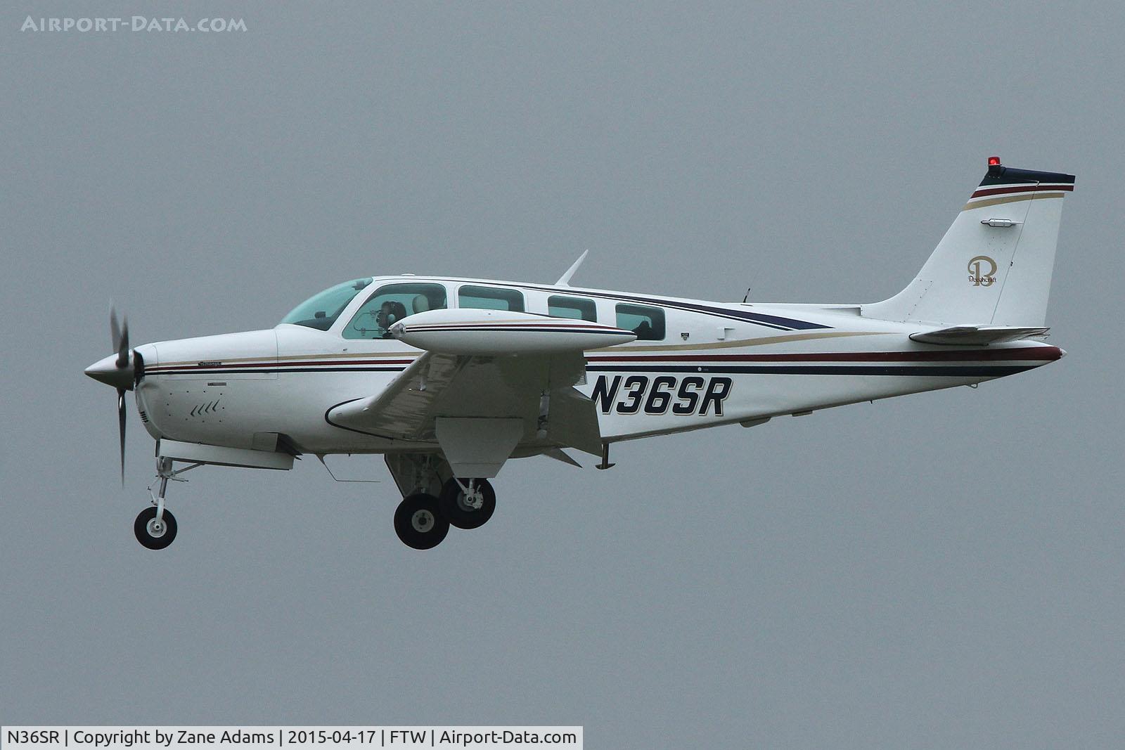 N36SR, 1977 Beech A36 Bonanza 36 C/N E-1096, At Meacham Field - Fort Worth, TX