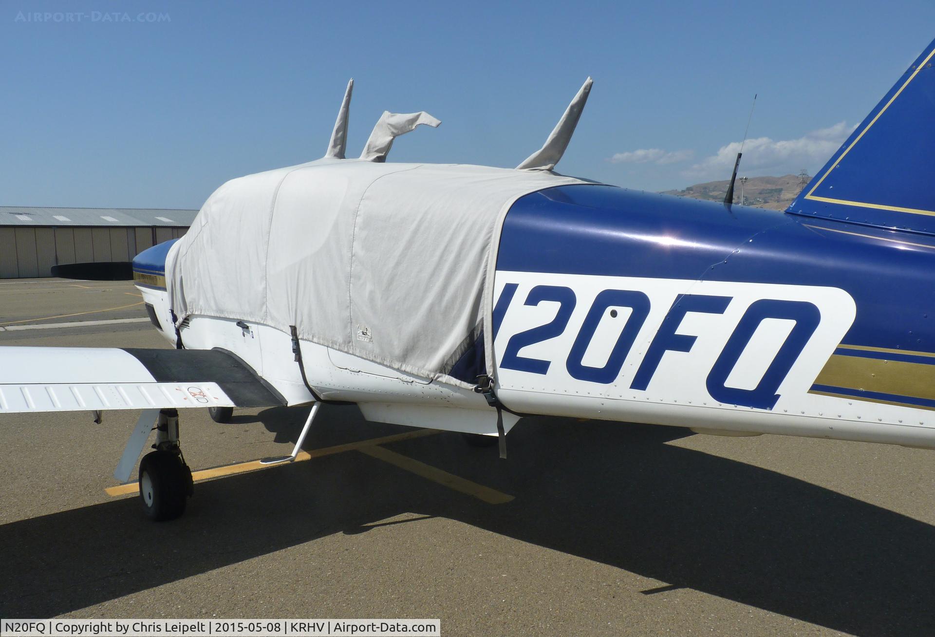 N20FQ, 1986 Socata TB-21 TC Trinidad C/N 638, A local 1986 TB-21 at a new parking spot at the south tie downs. I've never seen it fly but it's been moving all over different parking spots at Reid Hillview, CA.