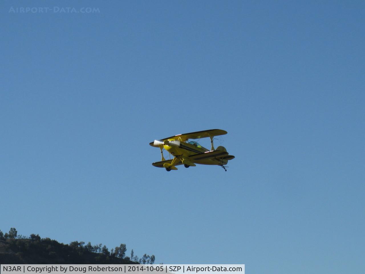 N3AR, 1974 Pitts S-1S Special C/N 10, 1974 RUSSELL PITTS S-1S SPECIAL, Lycoming O&VO-360 180 Hp, takeoff climb Rwy 04
