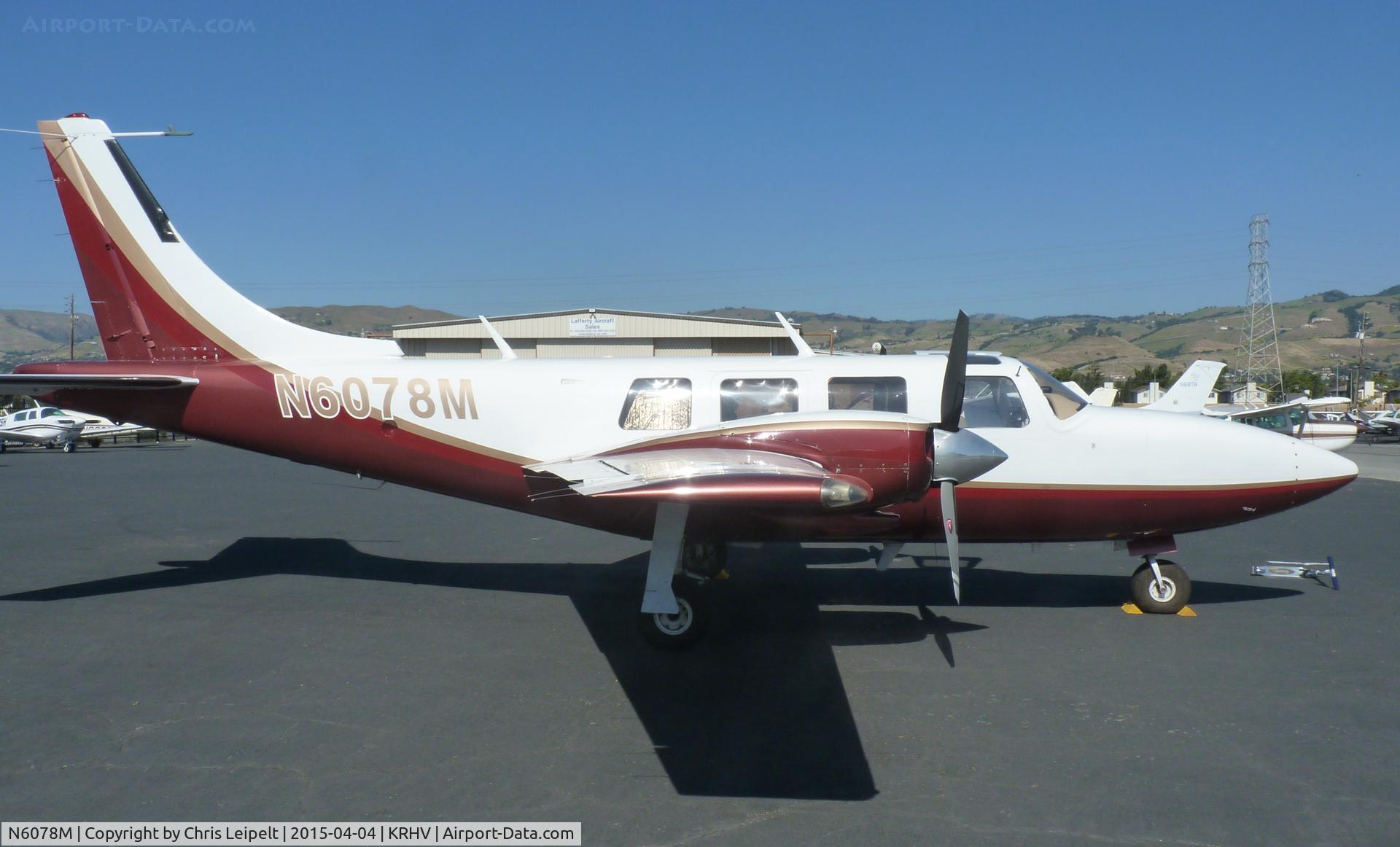 N6078M, 1981 Piper Aerostar 602P C/N 62P08788165014, A transient 1981 Piper Aerostar (TREFETHEN FARMING LLC - NAPA, CA) visiting the avionics shop at Reid Hillview Airport, CA.