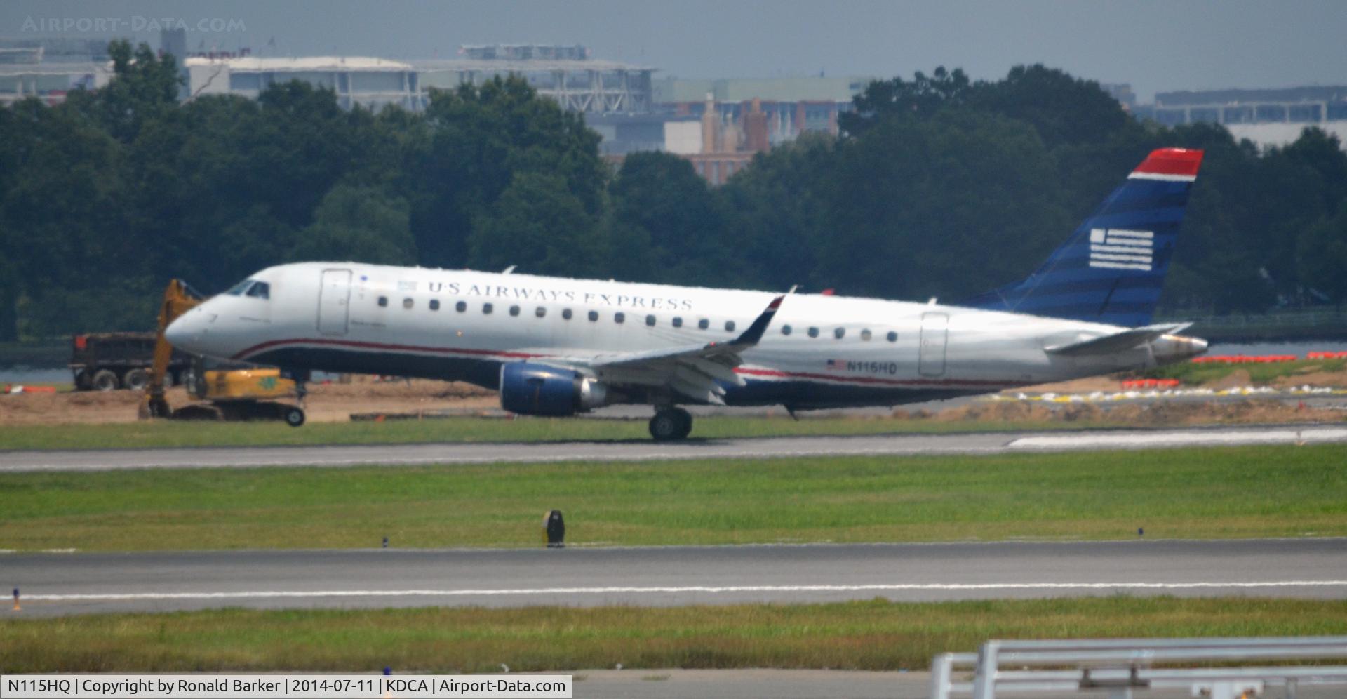 N115HQ, 2007 Embraer 175LR (ERJ-170-200LR) C/N 17000182, Town down DCA