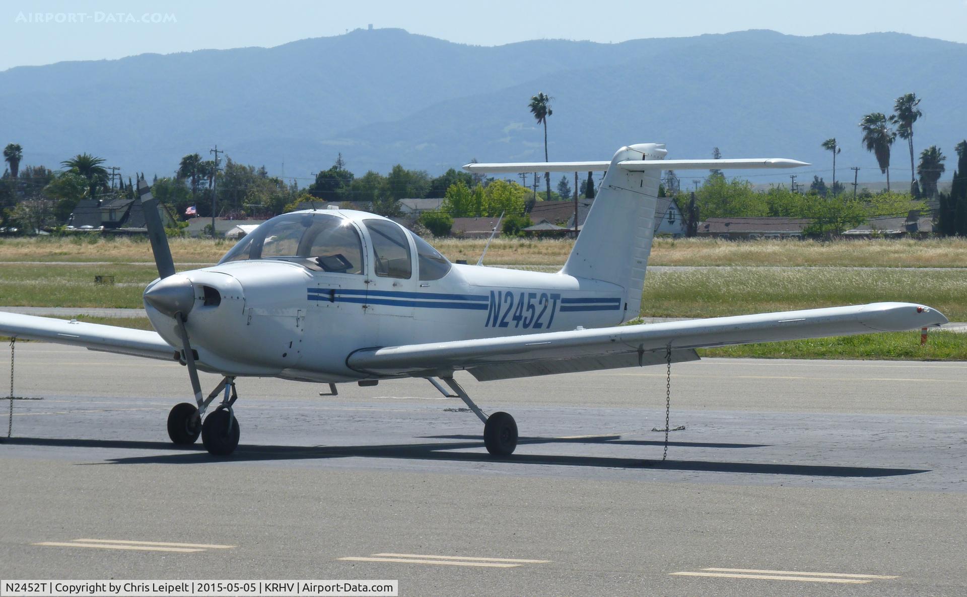 N2452T, 1978 Piper PA-38-112 Tomahawk C/N 38-78A0807, A transient 1978 Piper Tomahawk parked at the transient ramp at Reid Hillview Airport, CA.