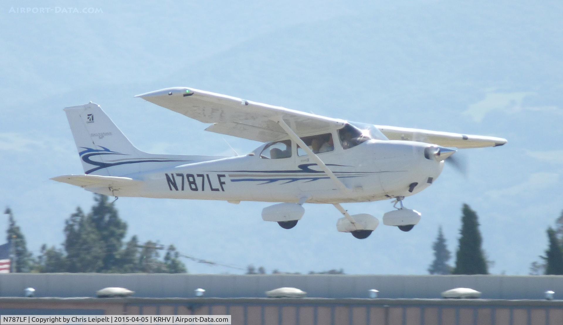 N787LF, Cessna 172S C/N 172S11125, A local Cessna 172SP departing 31R at Reid Hillview Airport, CA.