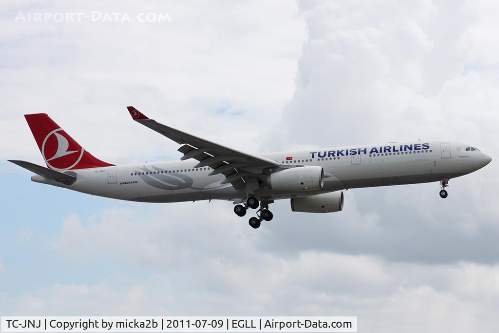 TC-JNJ, 2010 Airbus A330-343X C/N 1170, Landing
