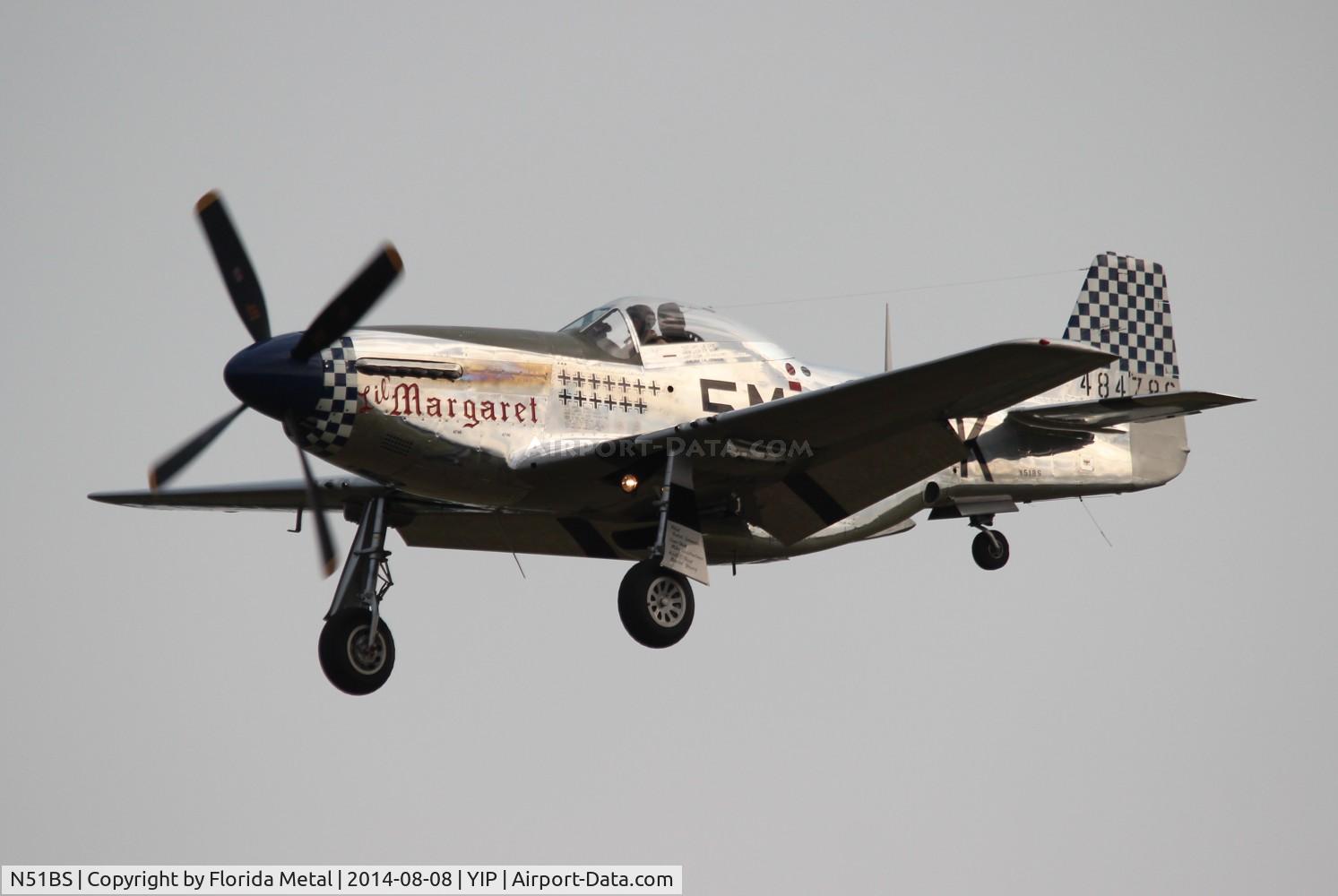 N51BS, 1958 North American P-51D Mustang C/N 44-73822, P-51D Lil Margaret