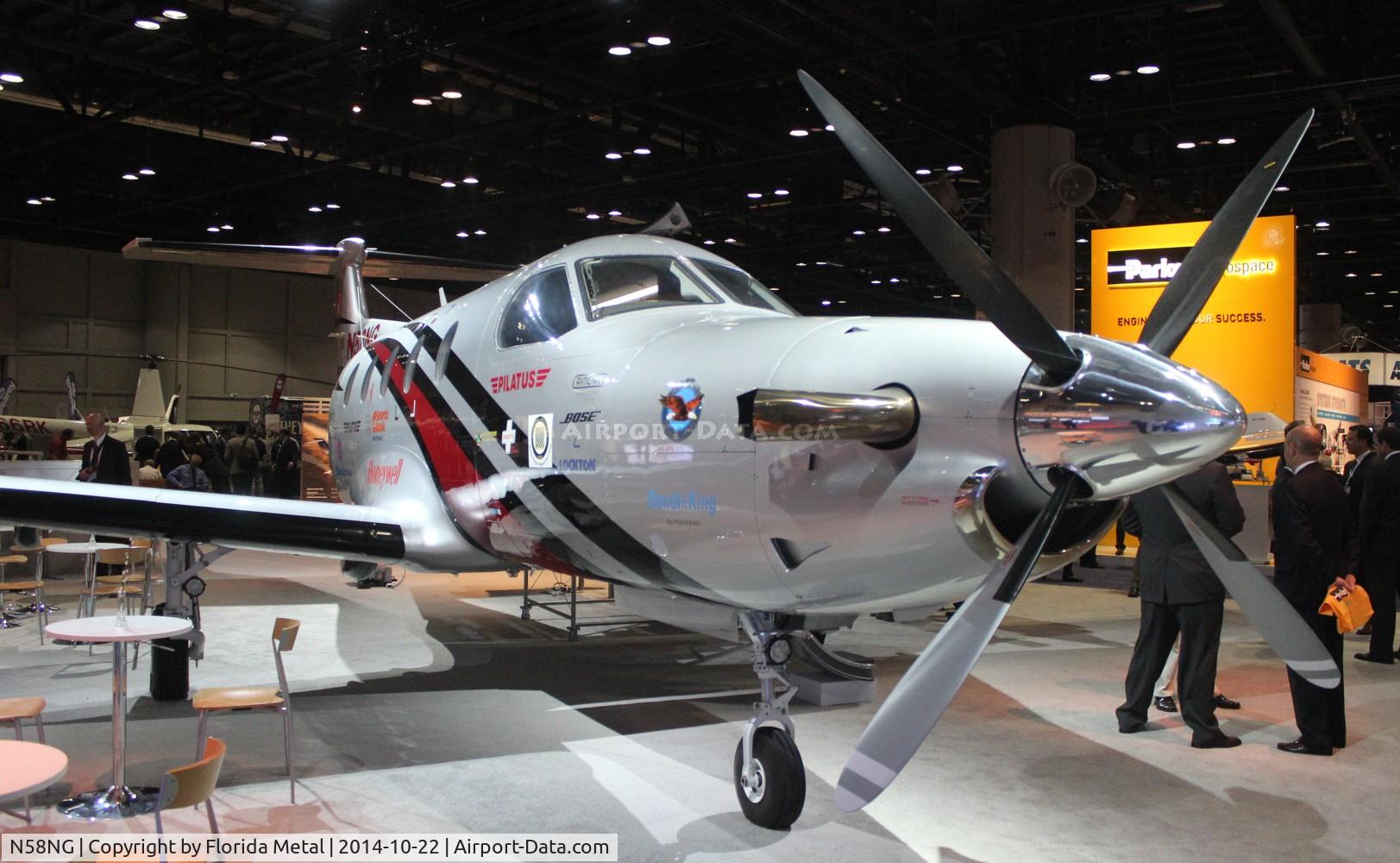 N58NG, 2013 Pilatus PC-12/47E C/N 1458, PC-12 at NBAA Orlando Orange County Convention Center