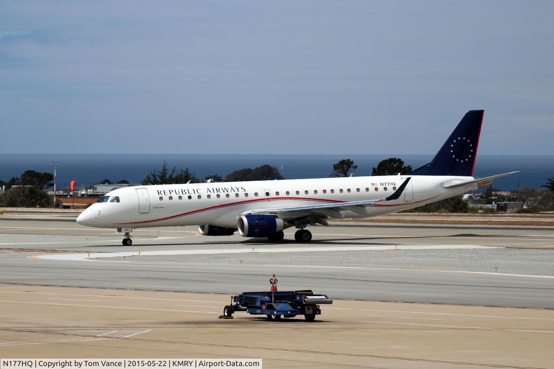 N177HQ, 2011 Embraer 190AR (ERJ-190-100IGW) C/N 19000481, Republic Airways arriving for a Harrahs.con charter to Laughlin,NV