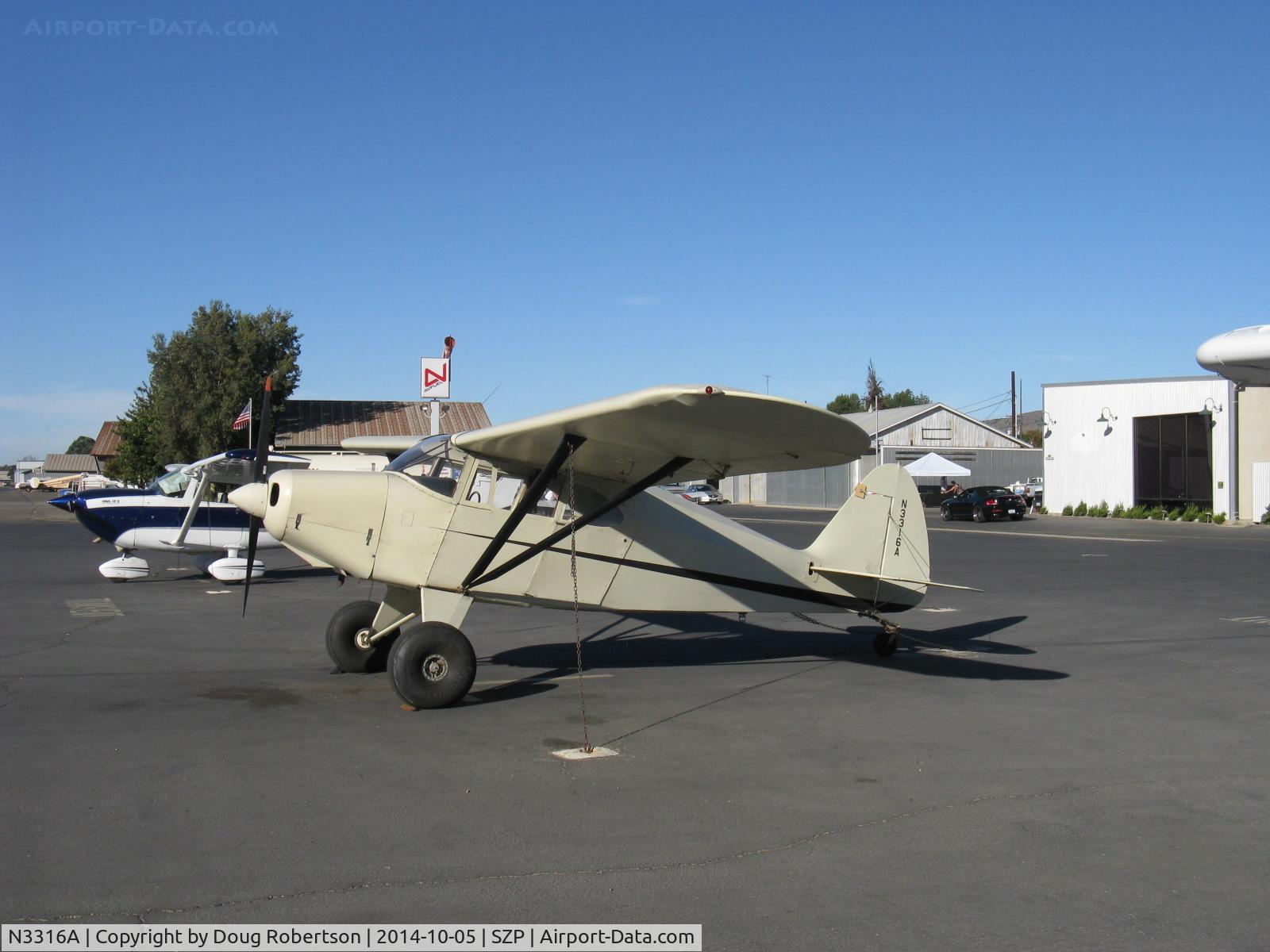 N3316A, Piper PA-22-235 C/N 22-1593, Piper PA-22-135 TRI-PACER, Lycoming O-290-D2 135 Hp, tail wheel conversion