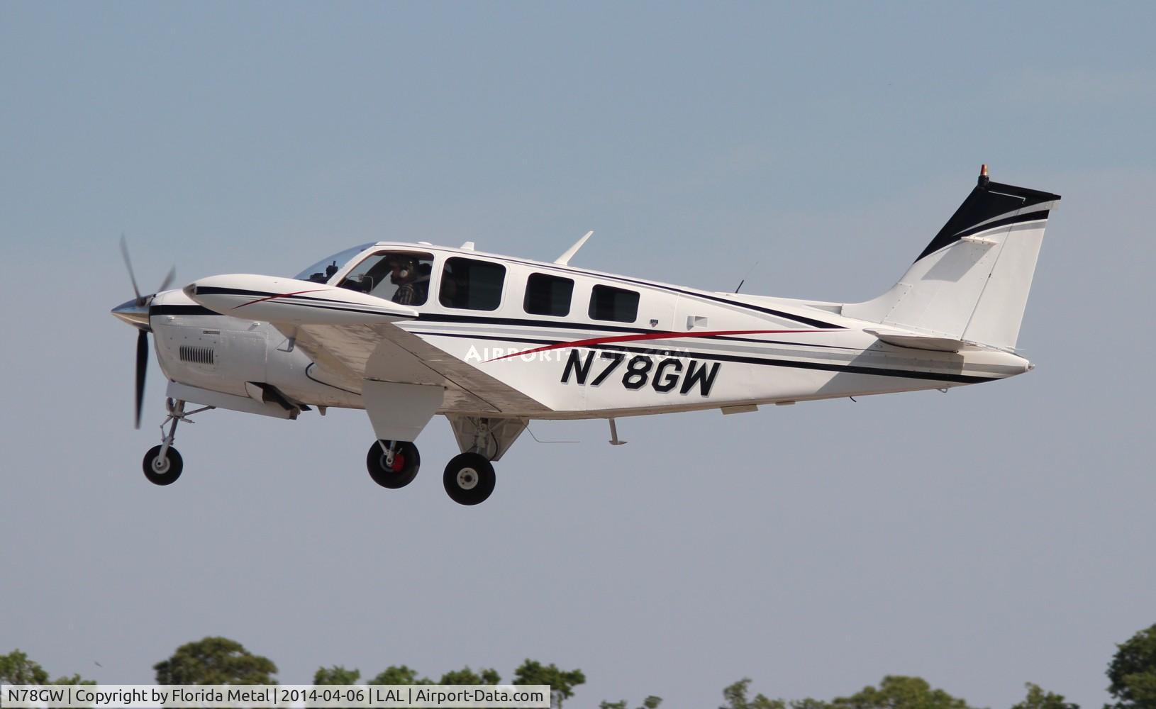 N78GW, 1978 Beech A36 Bonanza 36 C/N E-1351, Beech A36