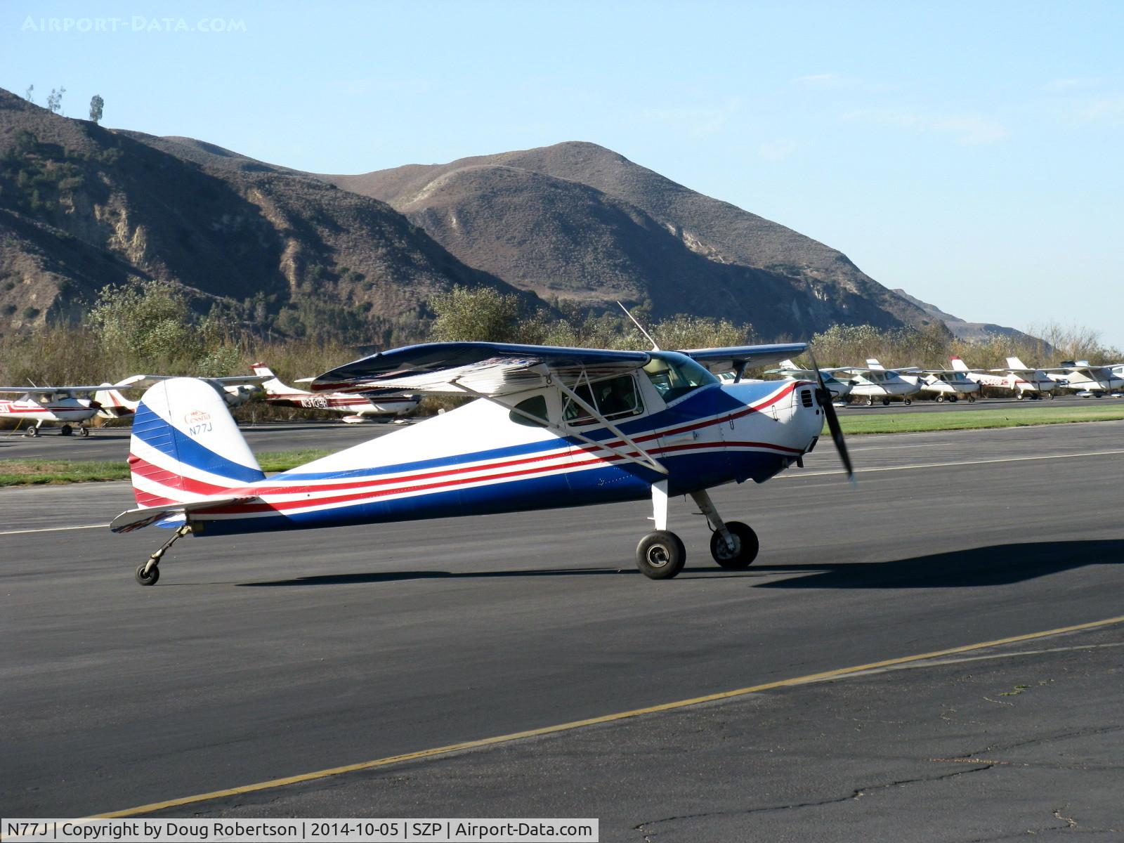 N77J, Cessna 140 C/N 11489, Cessna 140, taxi