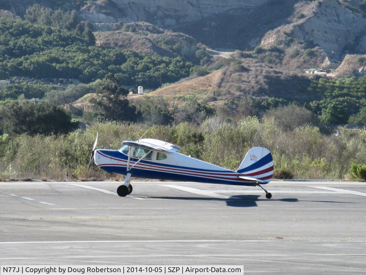 N77J, Cessna 140 C/N 11489, Cessna 140, taxi