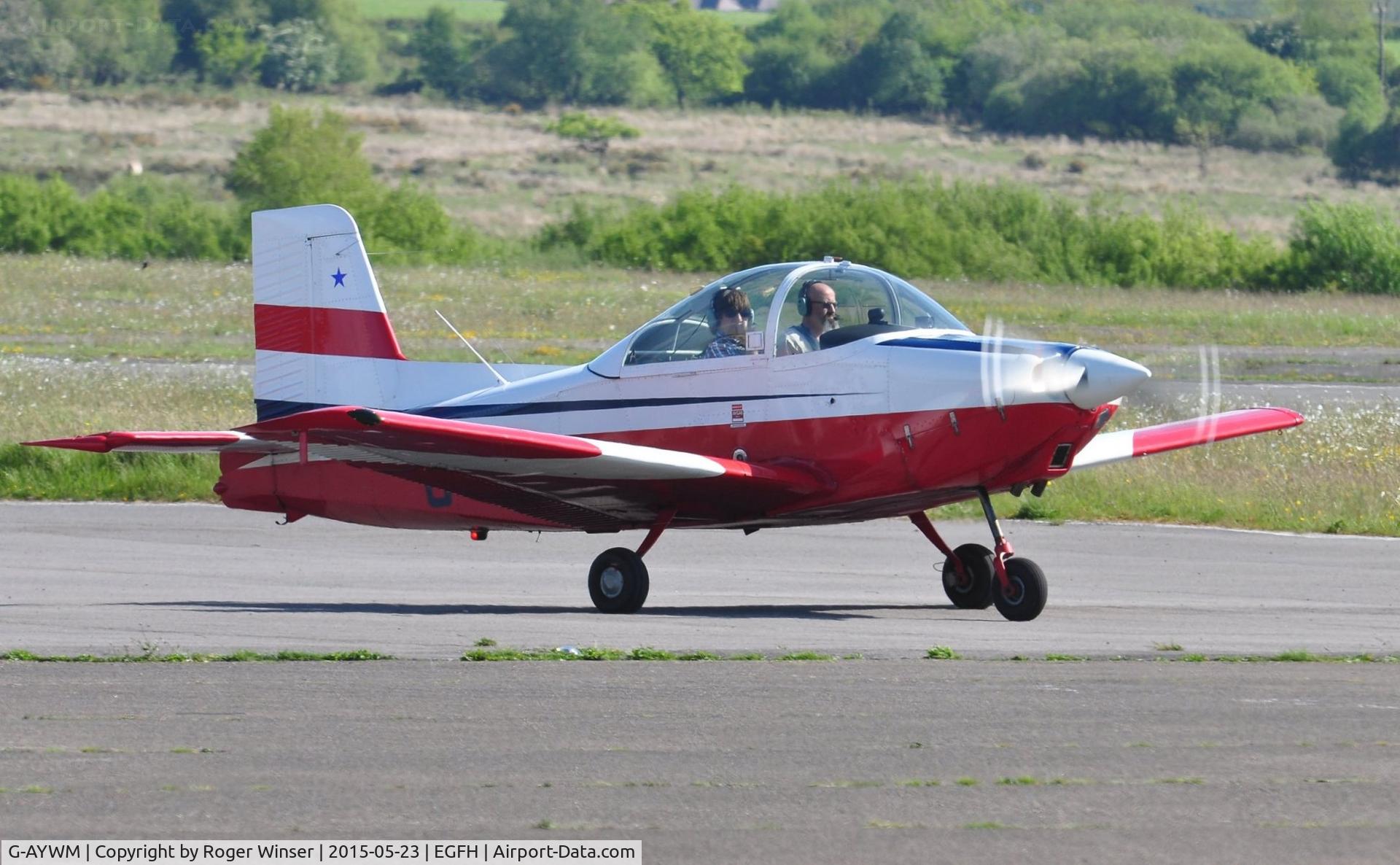 G-AYWM, 1971 AESL Glos-Airtourer Super 150/T6 C/N A534, Visiting Airtourer.