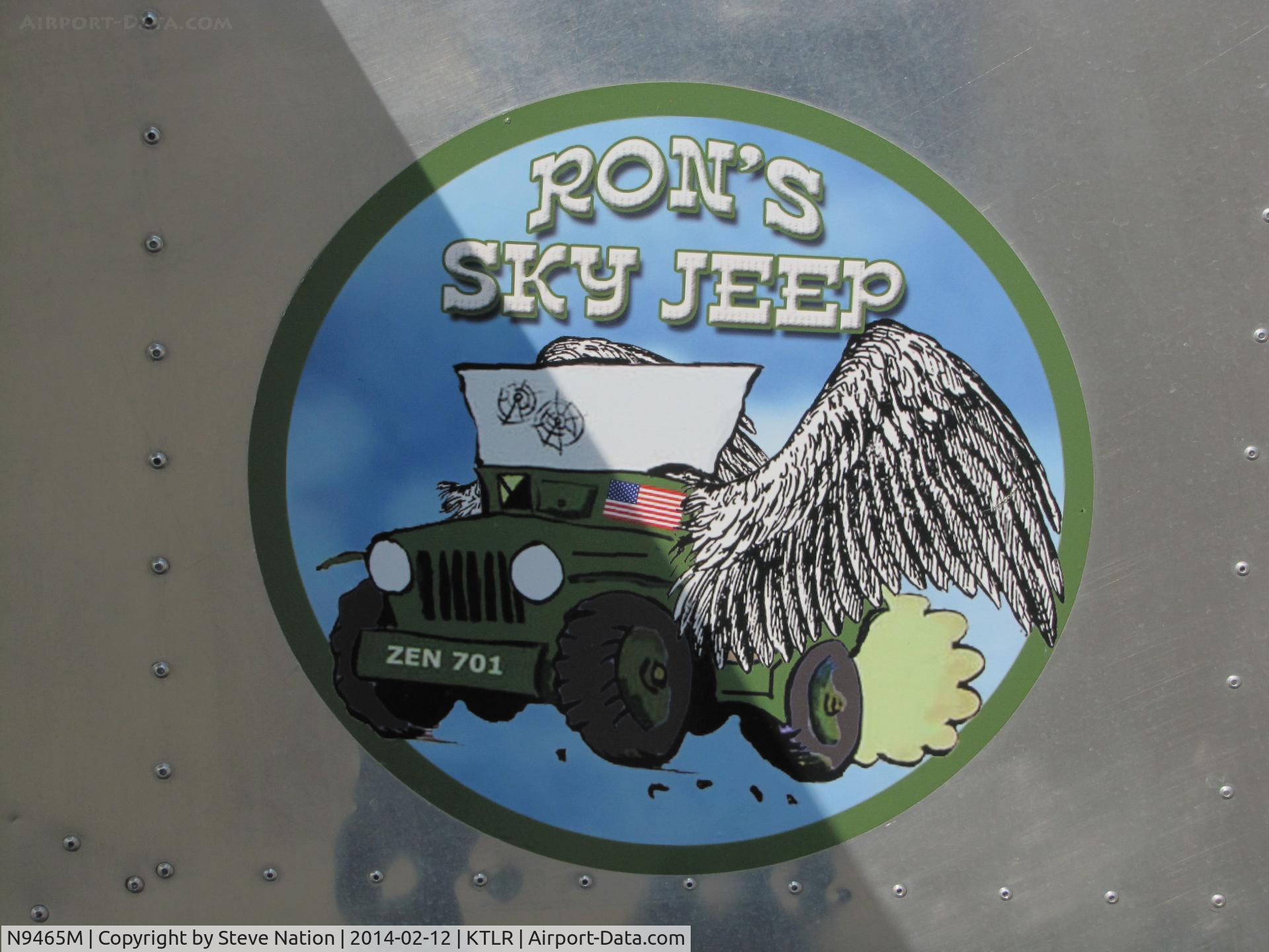 N9465M, 2007 Zenith STOL CH-701 C/N 7-6364, Logo on privately-owned CH-701 homebuilt from Tollhouse, CA @ Mefford Field (Tulare, CA) for 2014 International Ag Expo