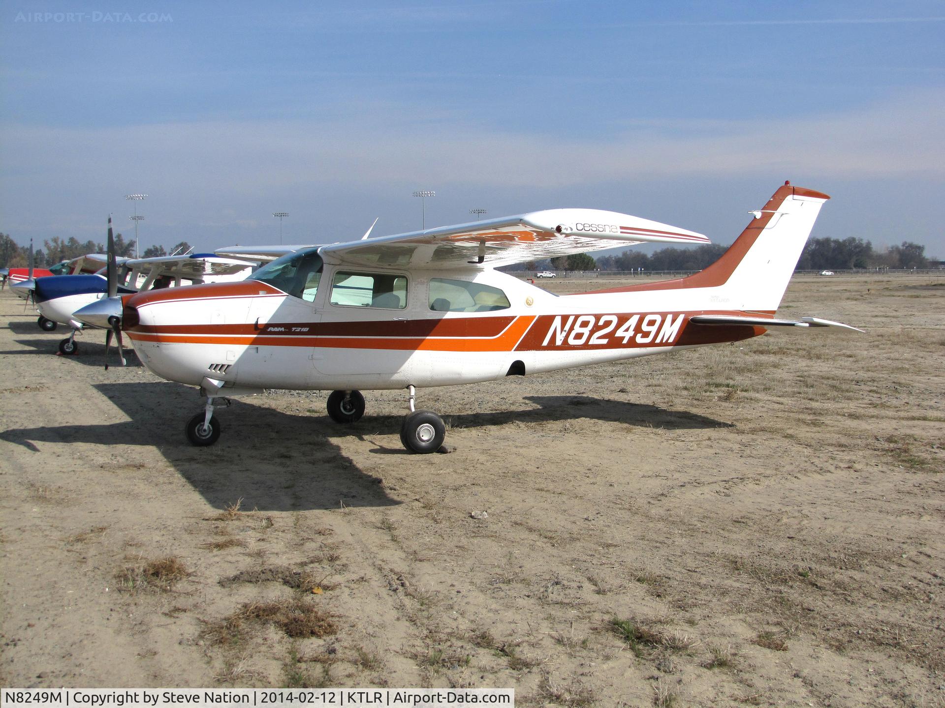 N8249M, 1977 Cessna T210M Turbo Centurion C/N 21062039, privately-owned Cessna T210M from Camarillo, CA @ Mefford Field (Tulare, CA) for 2014 International Ag Expo