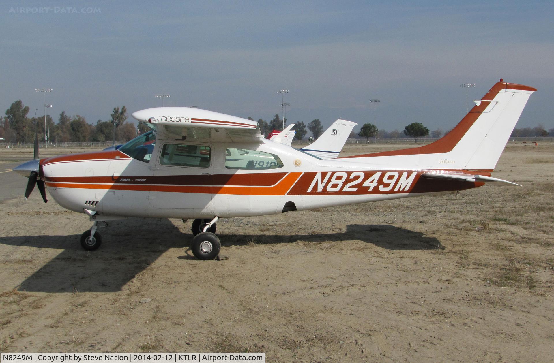 N8249M, 1977 Cessna T210M Turbo Centurion C/N 21062039, privately-owned Cessna T210M from Camarillo, CA @ Mefford Field (Tulare, CA) for 2014 International Ag Expo