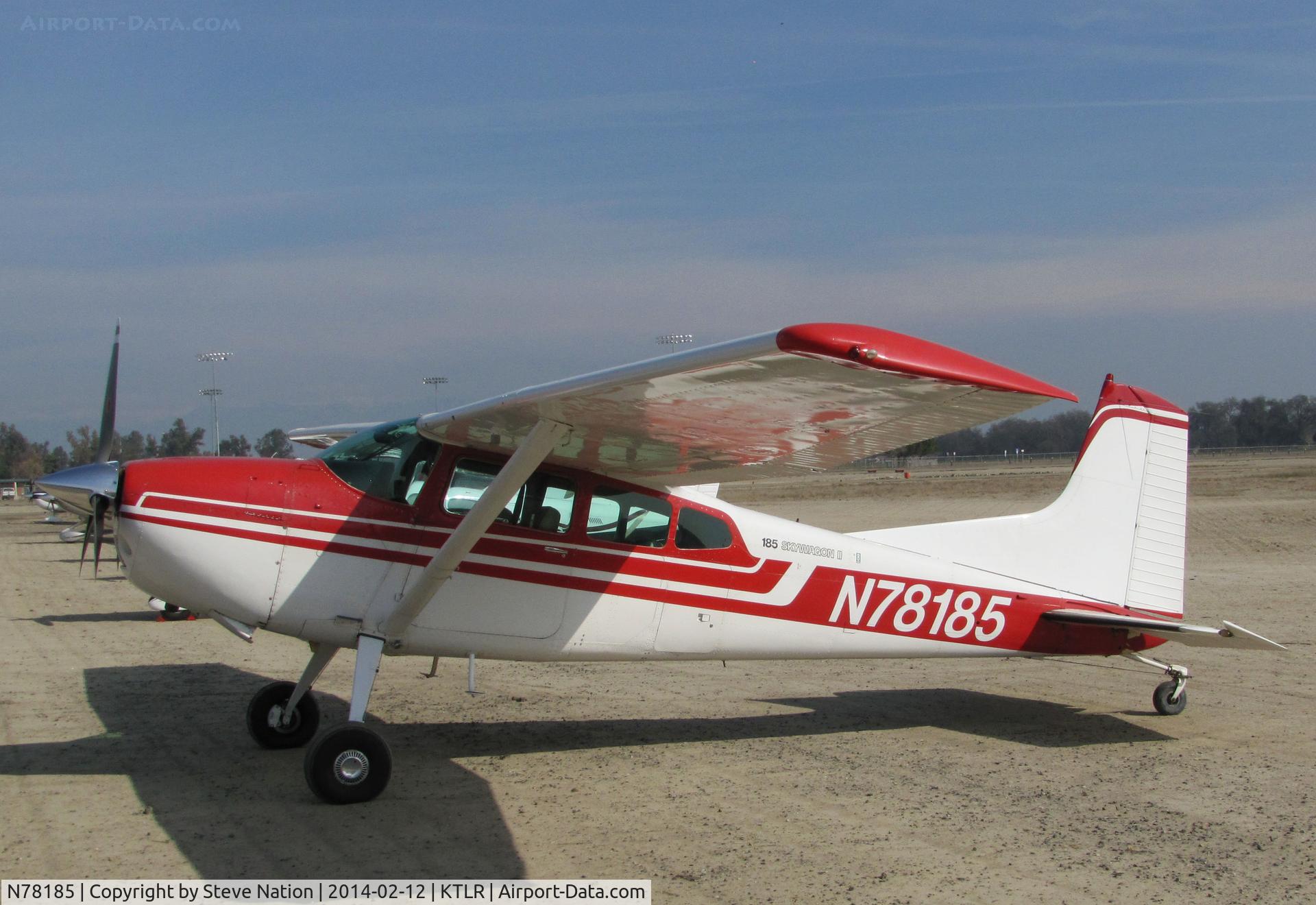 N78185, Cessna A185F Skywagon 185 C/N 18503544, privately-owned Cessna A185F from Colusa, CA @ Mefford Field (Tulare, CA) for 2014 International Ag Expo