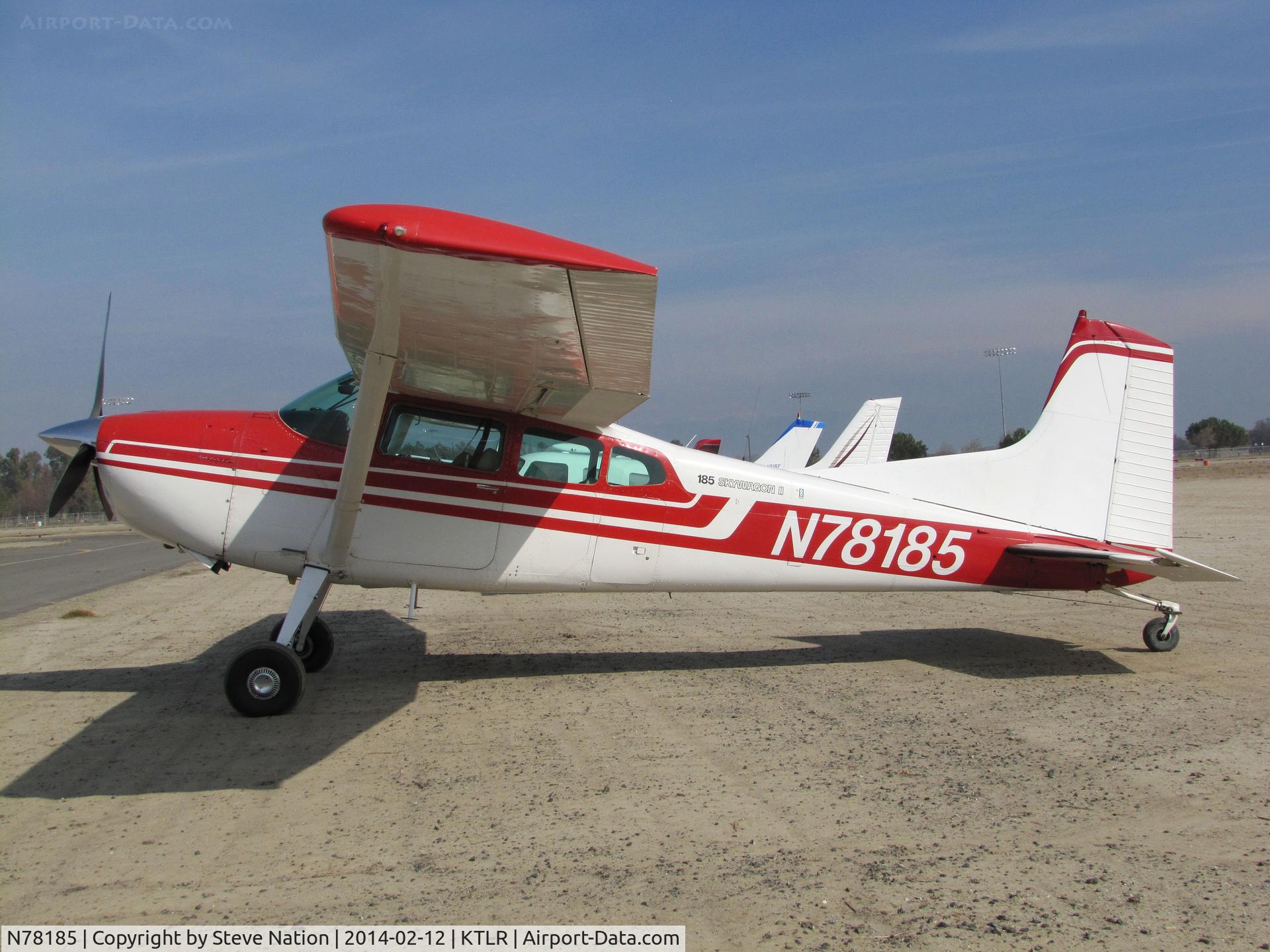 N78185, Cessna A185F Skywagon 185 C/N 18503544, privately-owned Cessna A185F from Colusa, CA @ Mefford Field (Tulare, CA) for 2014 International Ag Expo