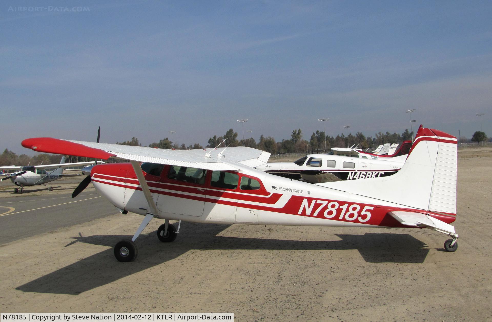 N78185, Cessna A185F Skywagon 185 C/N 18503544, privately-owned Cessna A185F from Colusa, CA @ Mefford Field (Tulare, CA) for 2014 International Ag Expo