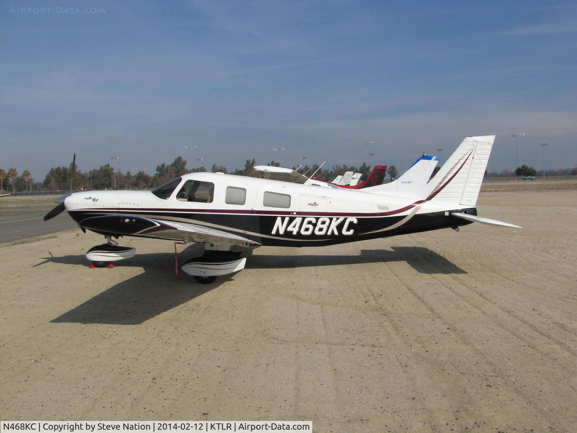 N468KC, 2007 Piper PA-32-301FT Saratoga C/N 3232068, Empaque dos Amigos Piper PA-32-301FT from San Diego, CA @ Mefford Field (Tulare, CA) for 2014 International Ag Expo