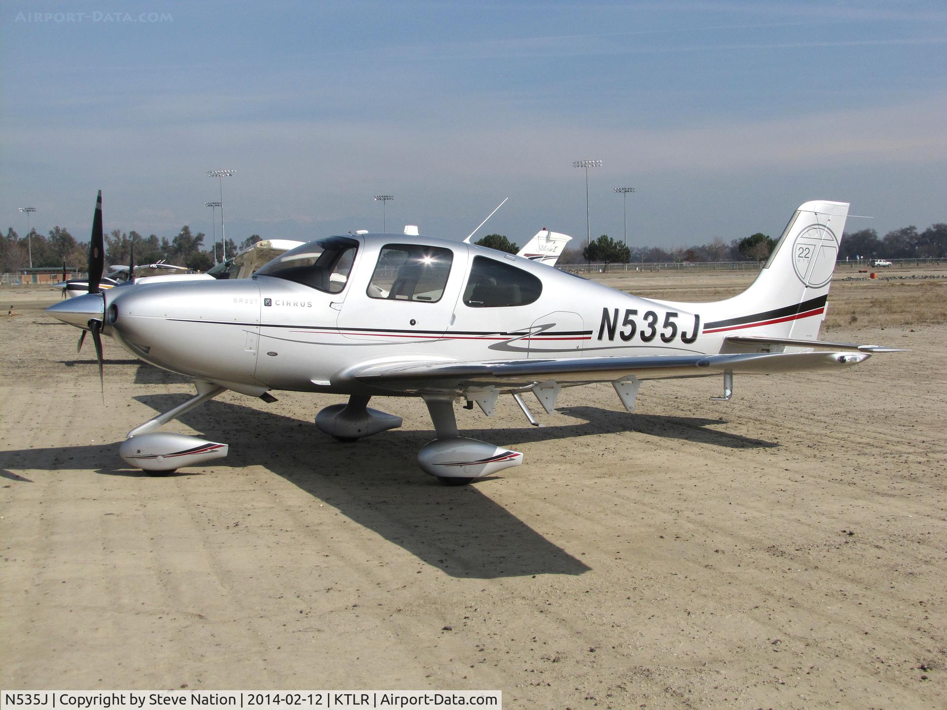 N535J, 2011 Cirrus SR22T GTS C/N 0265, Teton Aviation LLC Cirrus Design SR22T from Pocatello, ID @ Mefford Field (Tulare, CA) for 2014 International Ag Expo