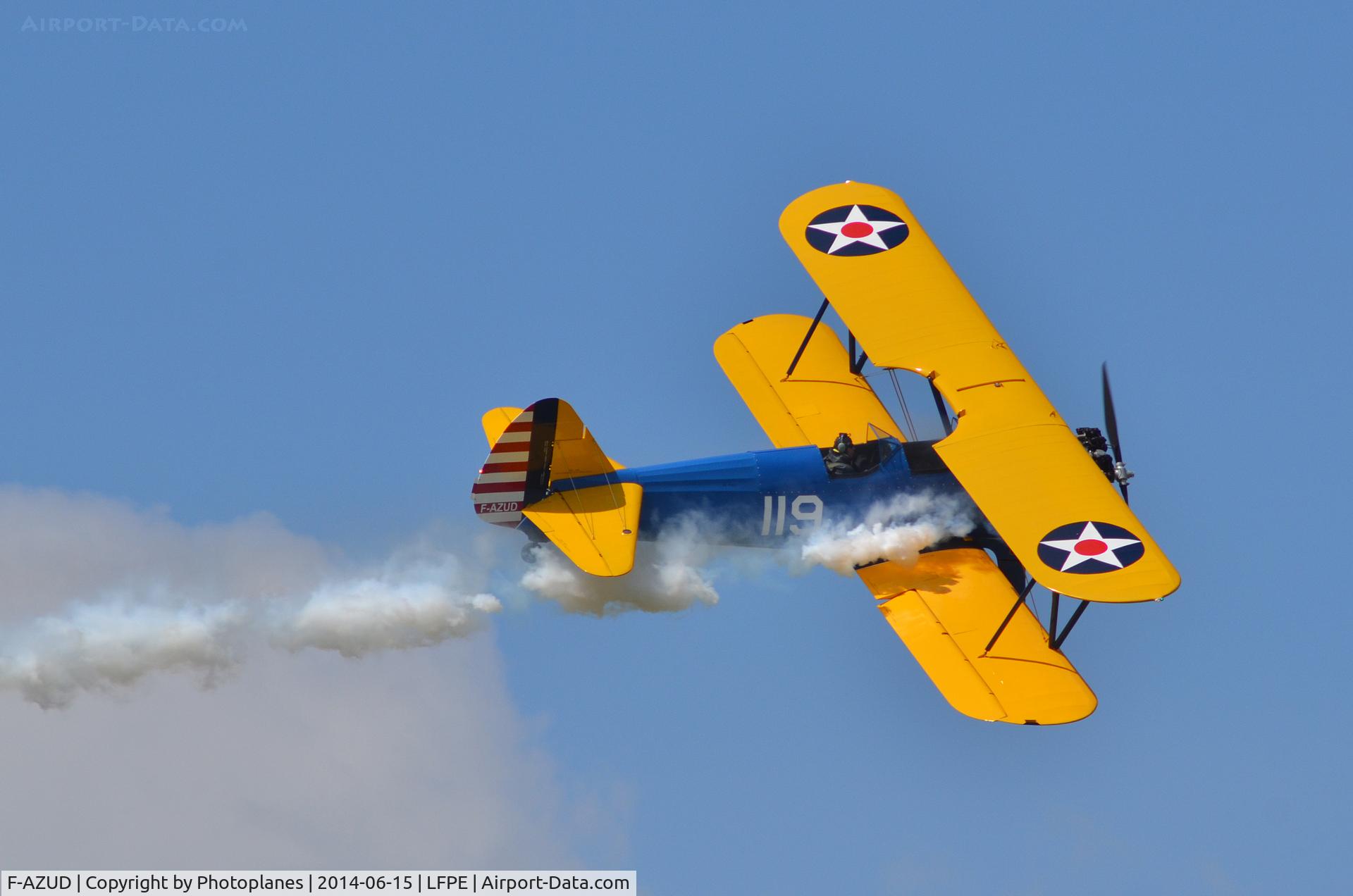 F-AZUD, 1941 Boeing A75N1 (PT-17) C/N 75-1606, French Meeting Meaux Esbly