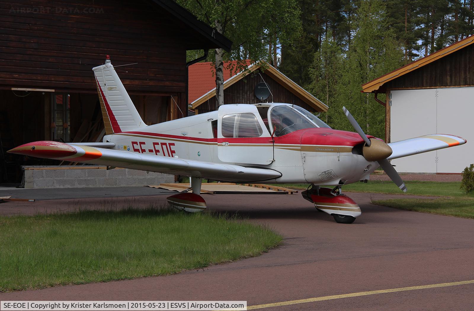 SE-EOE, 1966 Piper PA-28-180 C/N 28-3086, Parked at Siljan AirPark.