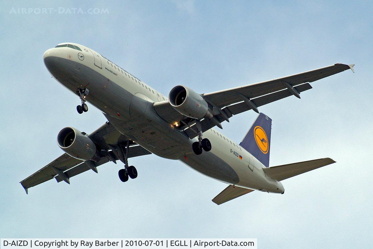 D-AIZD, 2010 Airbus A320-214 C/N 4191, Airbus A320-214 [4191] (Lufthansa) Home~G 01/07/2010. On approach 27R.